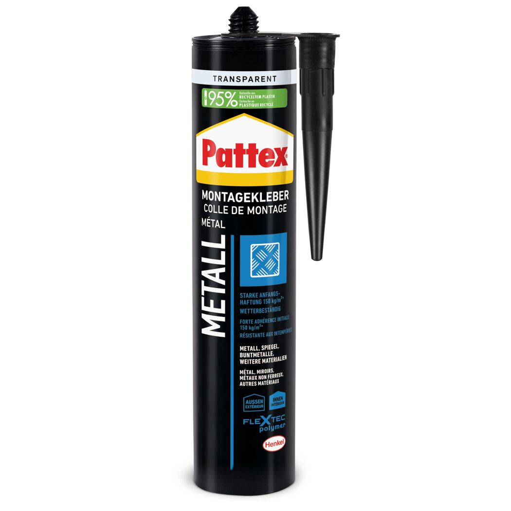 Pattex Montagekleber Metall transparent