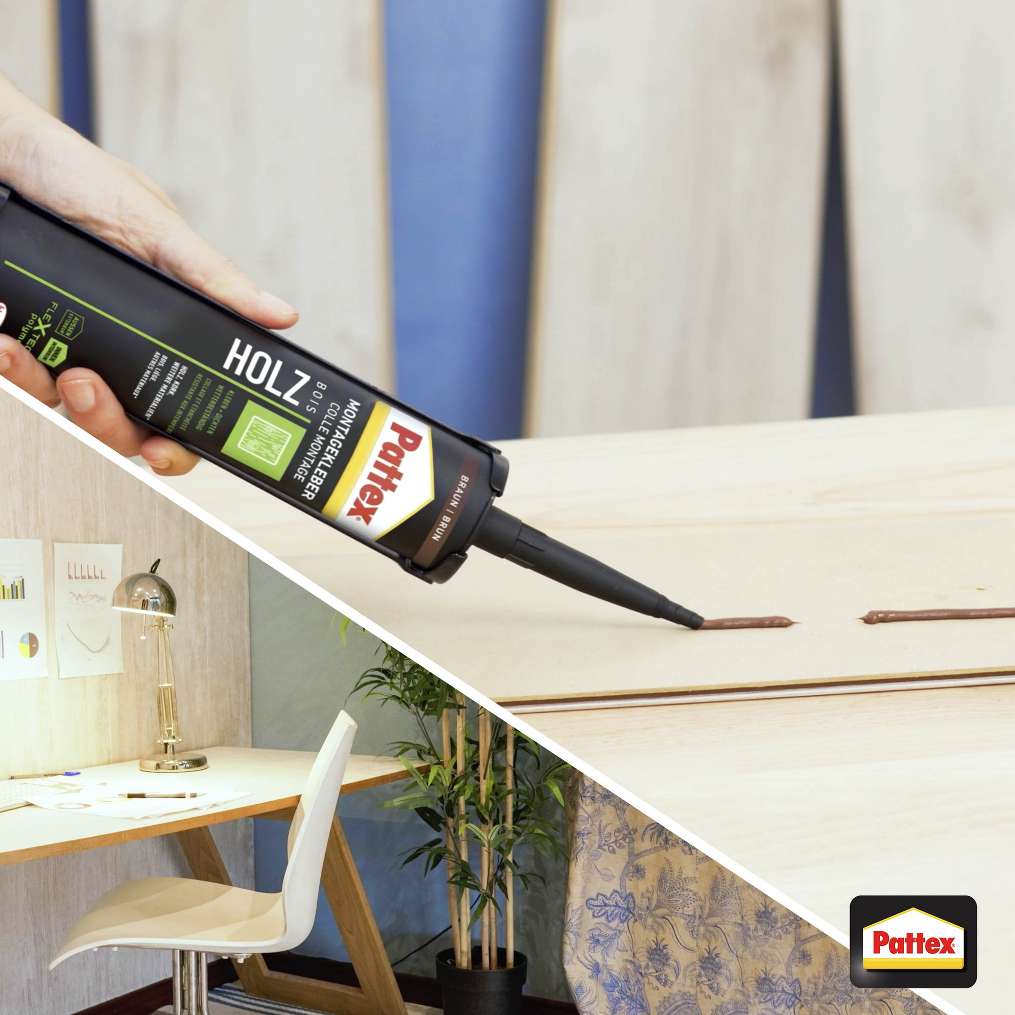 Montagekleber 'Holz' braun 420 g + product picture