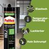 Pattex Montagekleber Holz, Kartusche, elastisch, temperaturbeständig, lackierbar, kein Schrumpf