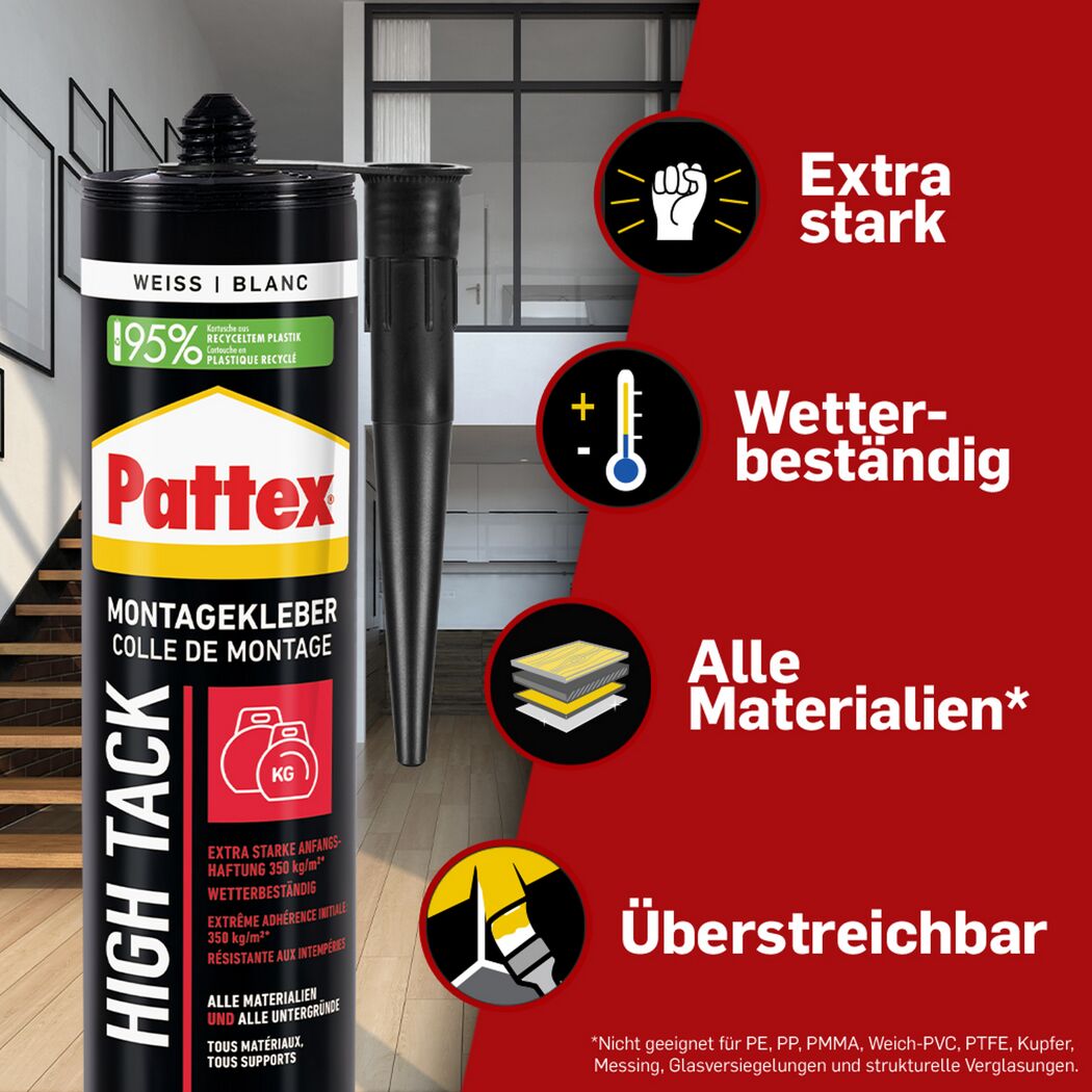 Pattex Montagekleber High Tack weiß