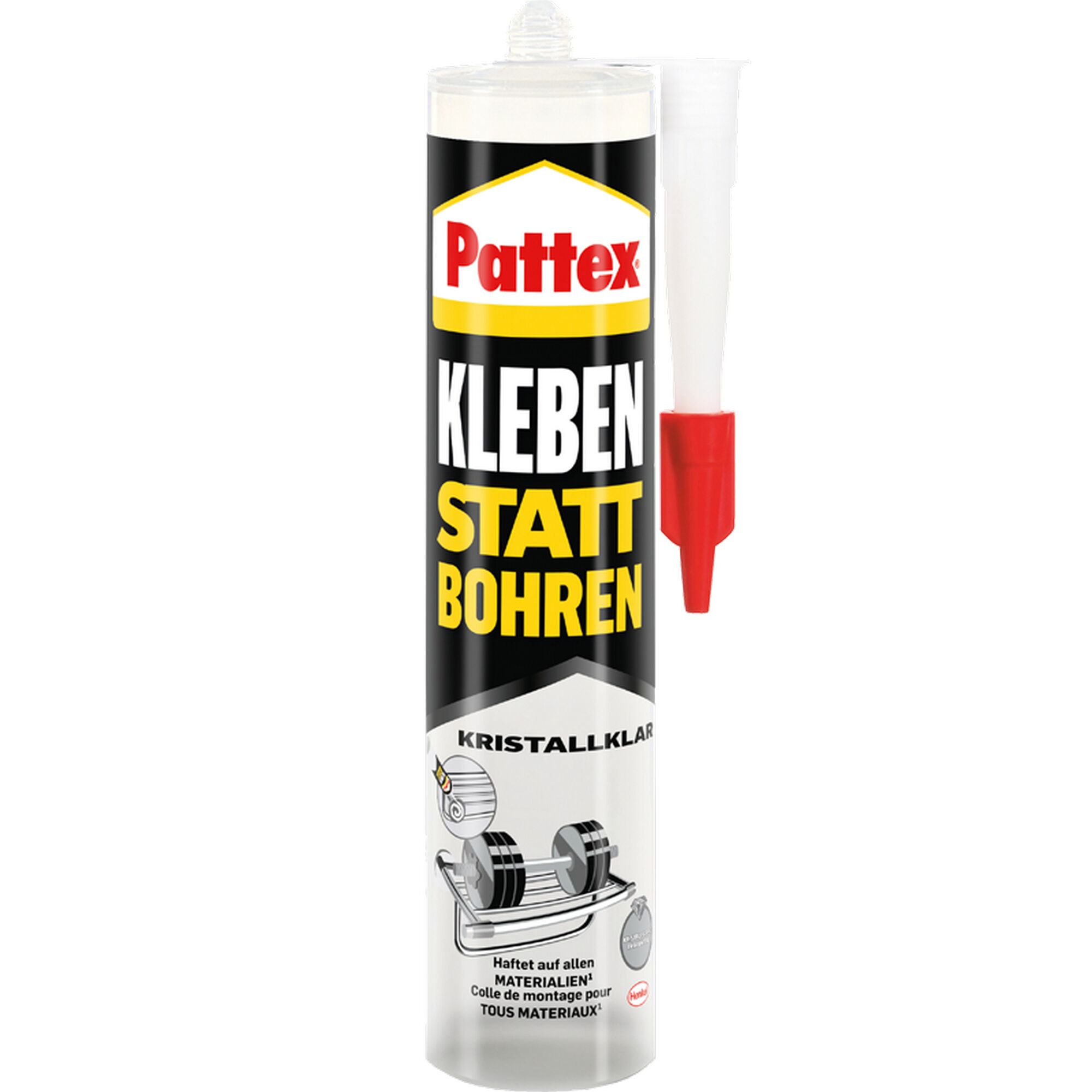 Pattex Kleben statt Bohren kristallklar