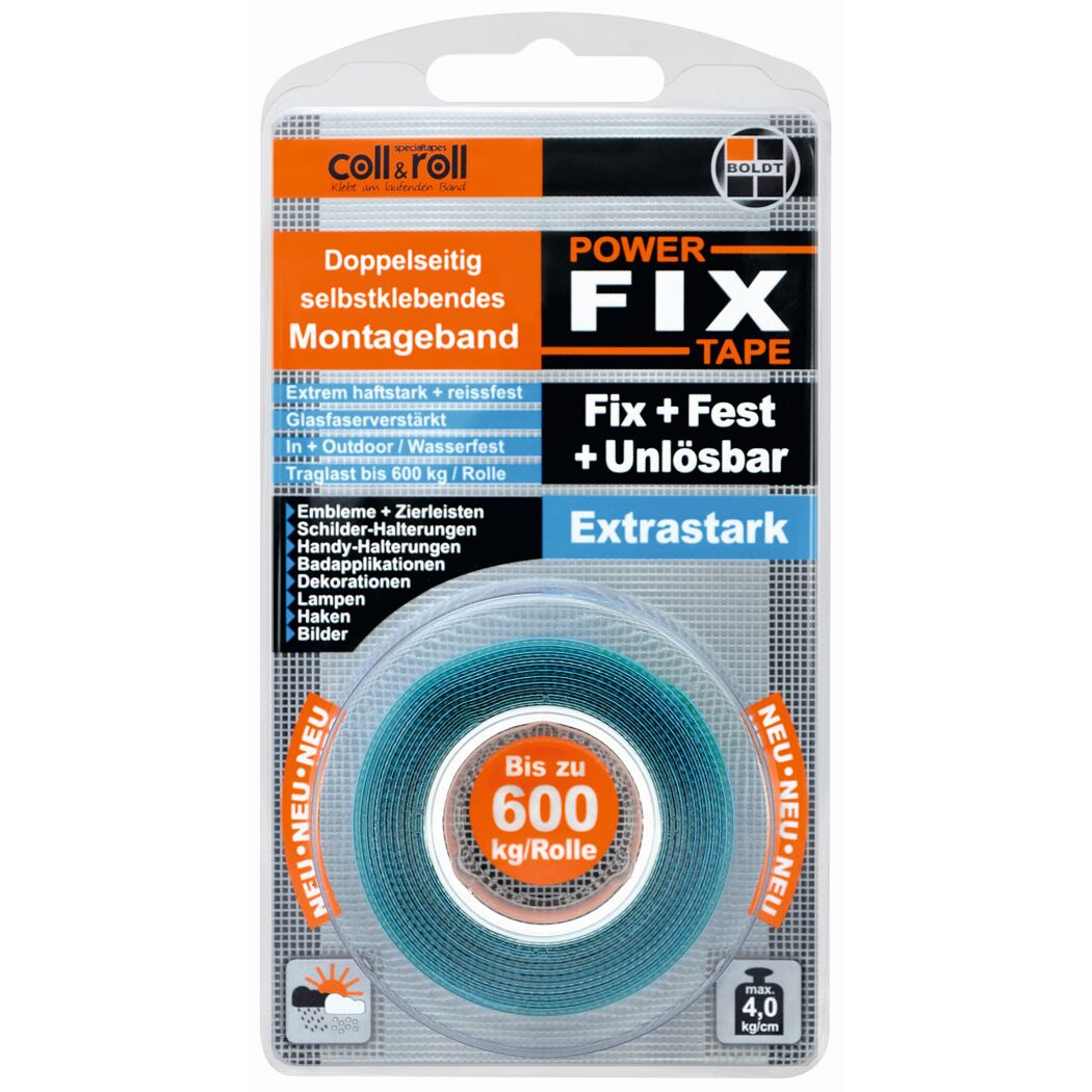 Coll & Roll Power FIX Tape, doppelseitig