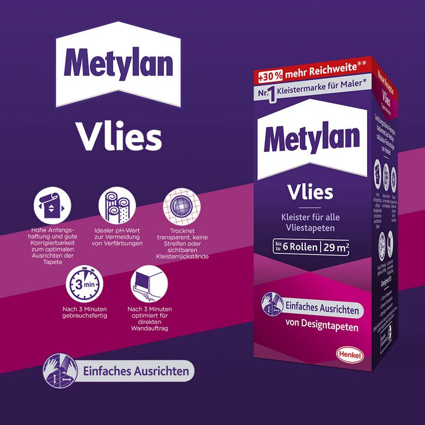Metylan Vlies Kleister für Vliestapeten