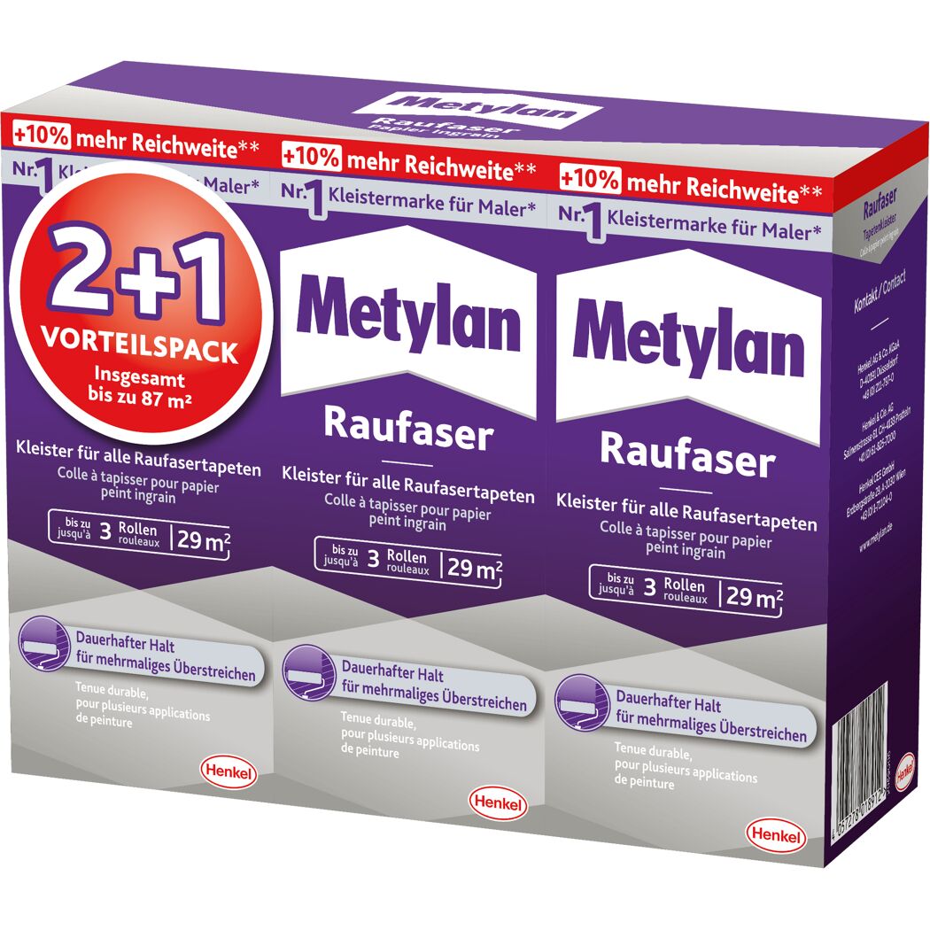 Metylan Raufaser Tapetenkleister Vorteilspack