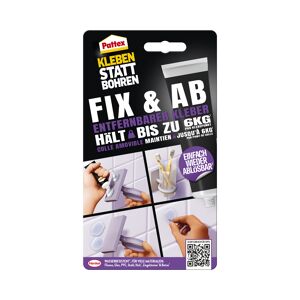 Montagekleber 'Kleben statt Bohren Fix & Ab' transparent 44 g