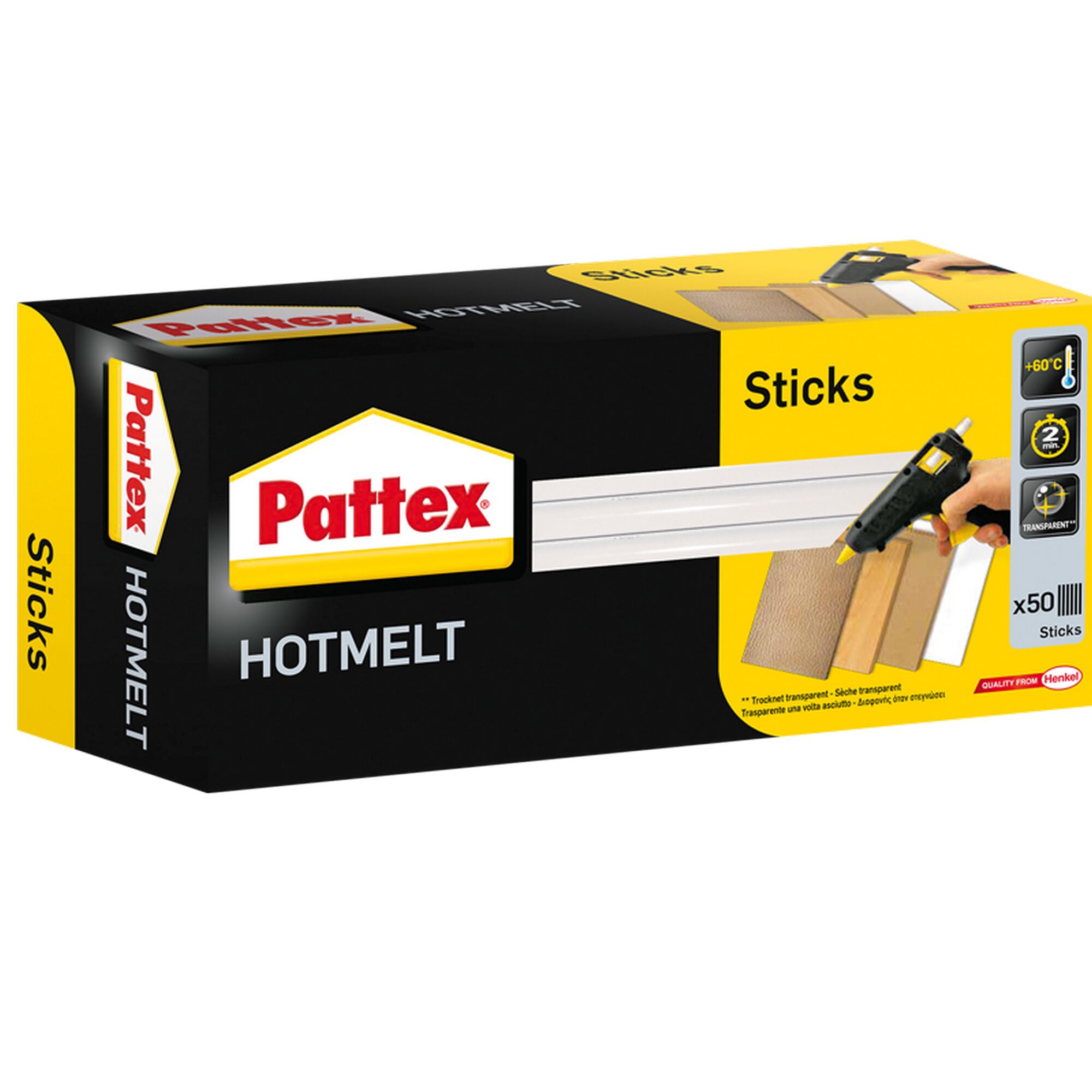 Pattex Heißkleber-Sticks transparent