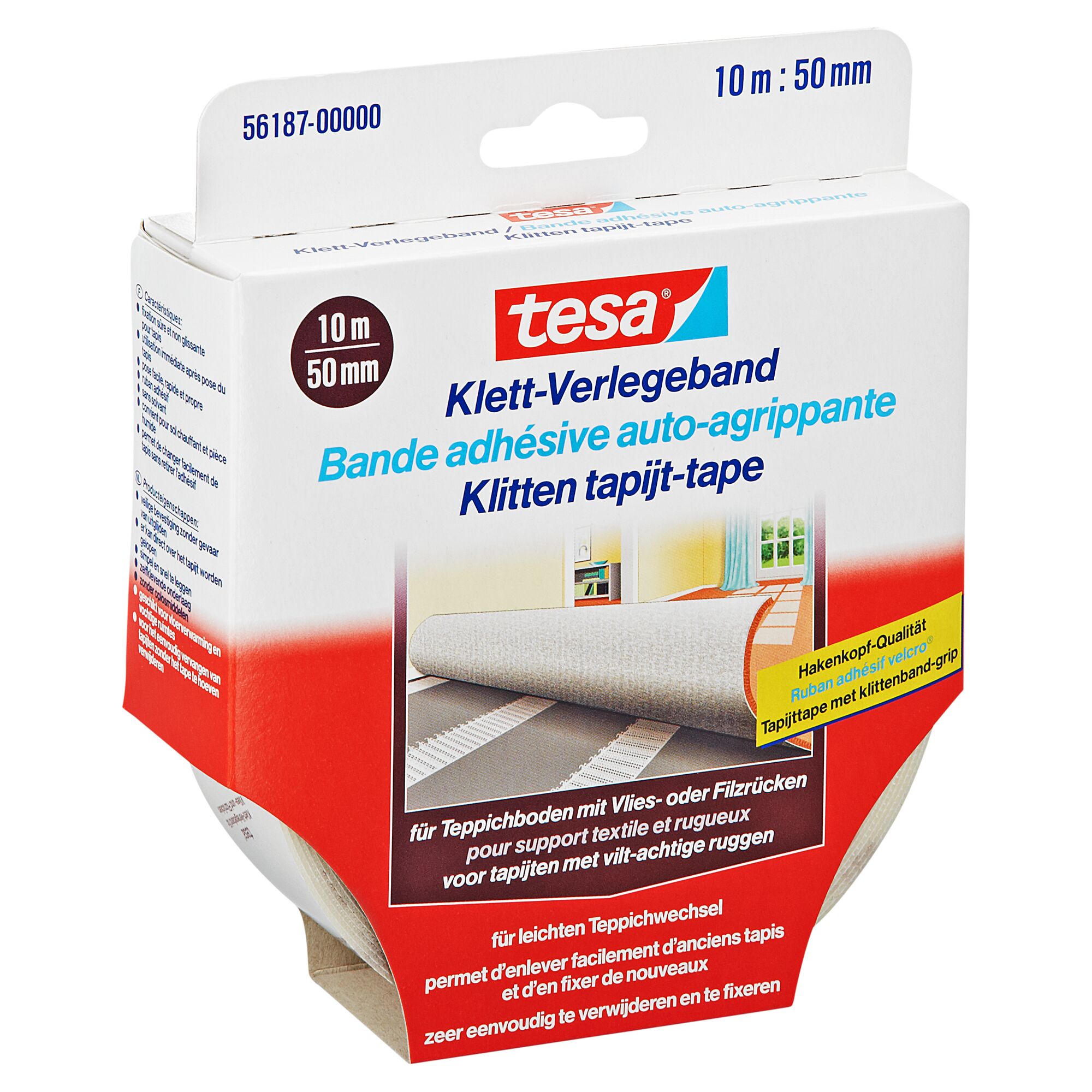 tesa Klett-Verlegeband für Teppichboden