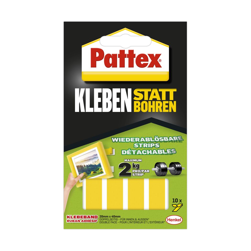 Pattex Klebeband zum Kleben statt Bohren