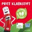 Pritt Klebestift: 97% natürlich stark, 40% recyceltes Plastik, auswaschbar bei 20°C