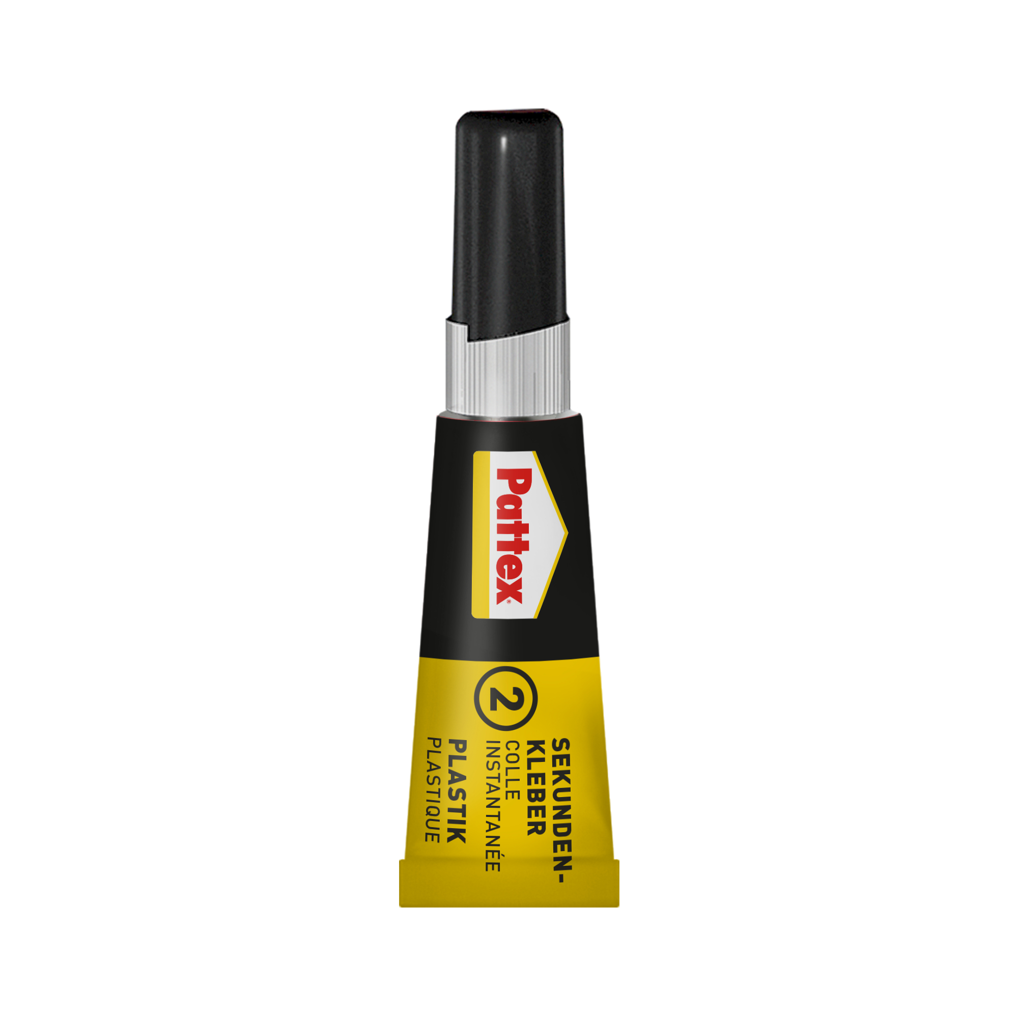 Sekundenkleber 'Plastix Flüssig' mit Aktivator-Stift transparent 2 g/4 ml