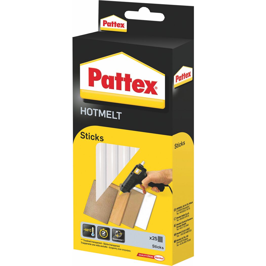 Pattex Hotmelt Sticks und Heißklebepistole