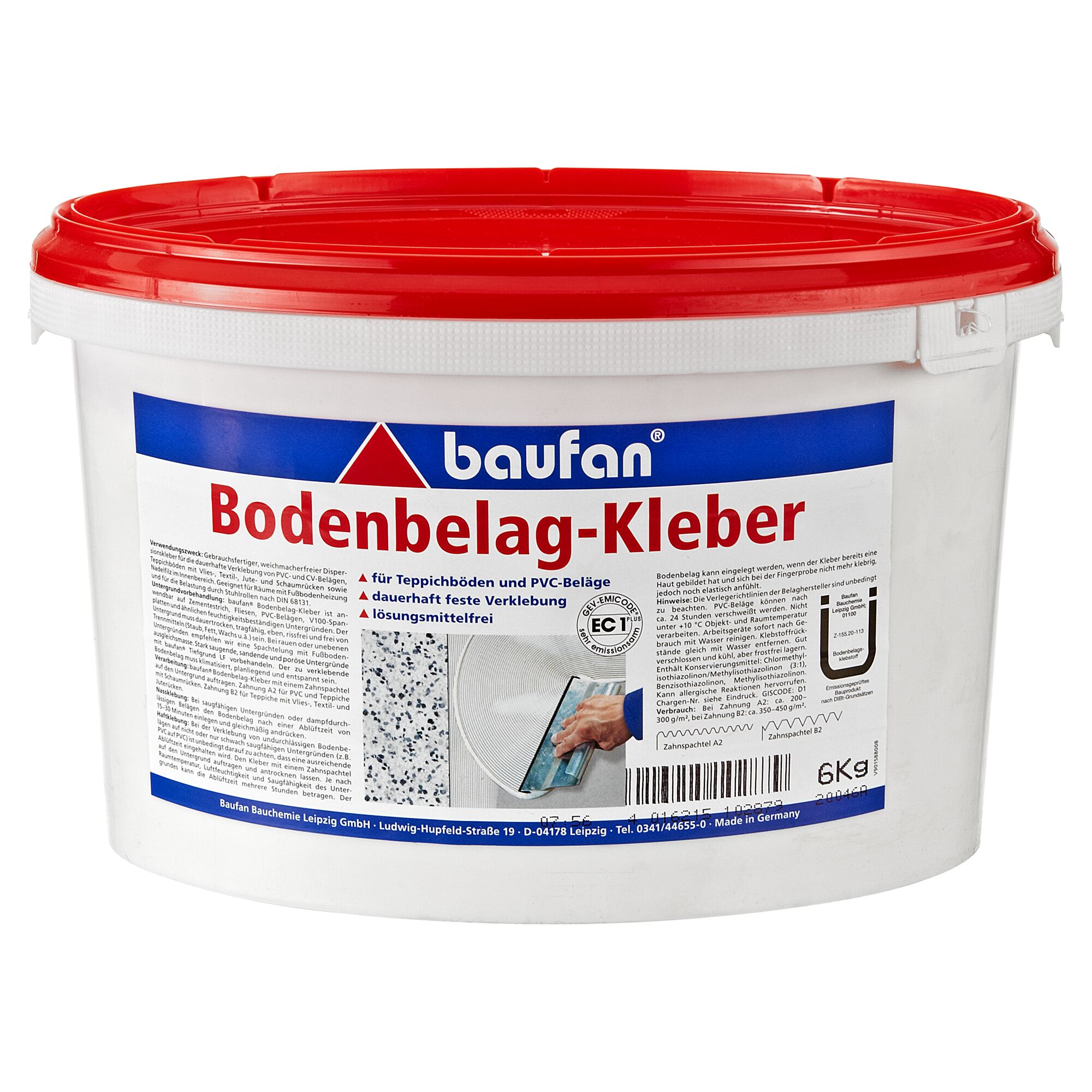 baufan Bodenbelag-Kleber, 6 kg Eimer