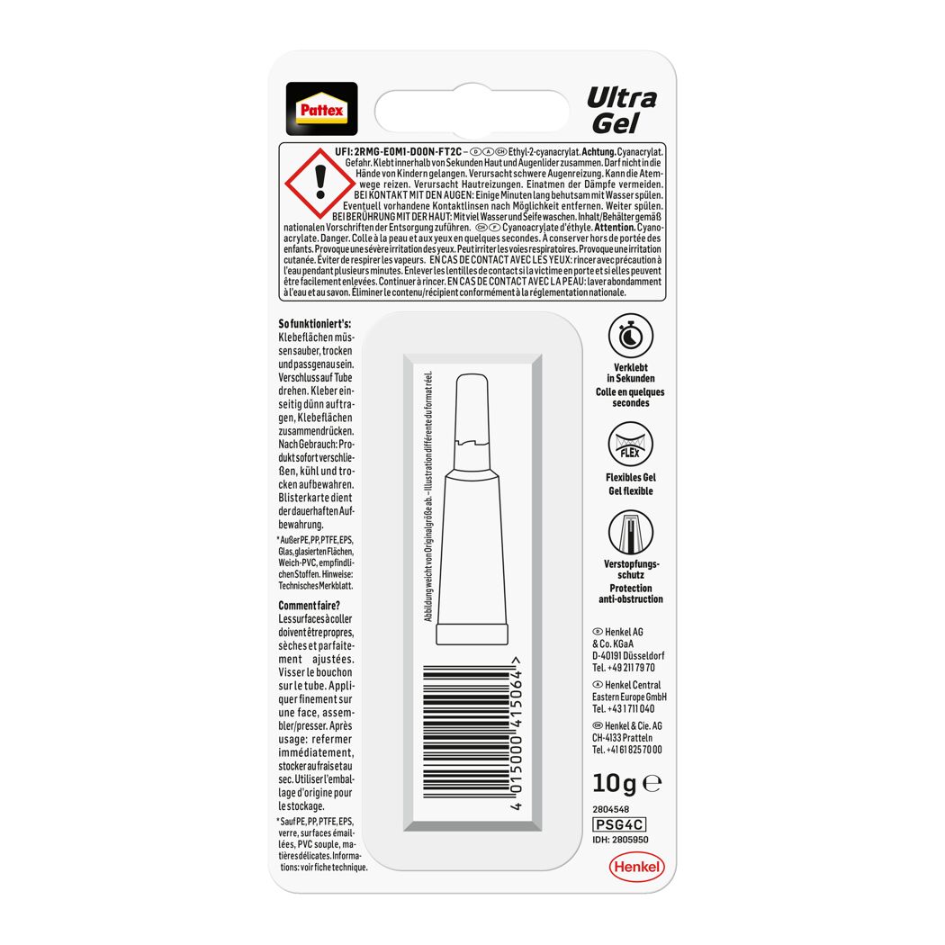 Patex Ultra Gel, 10g Tube