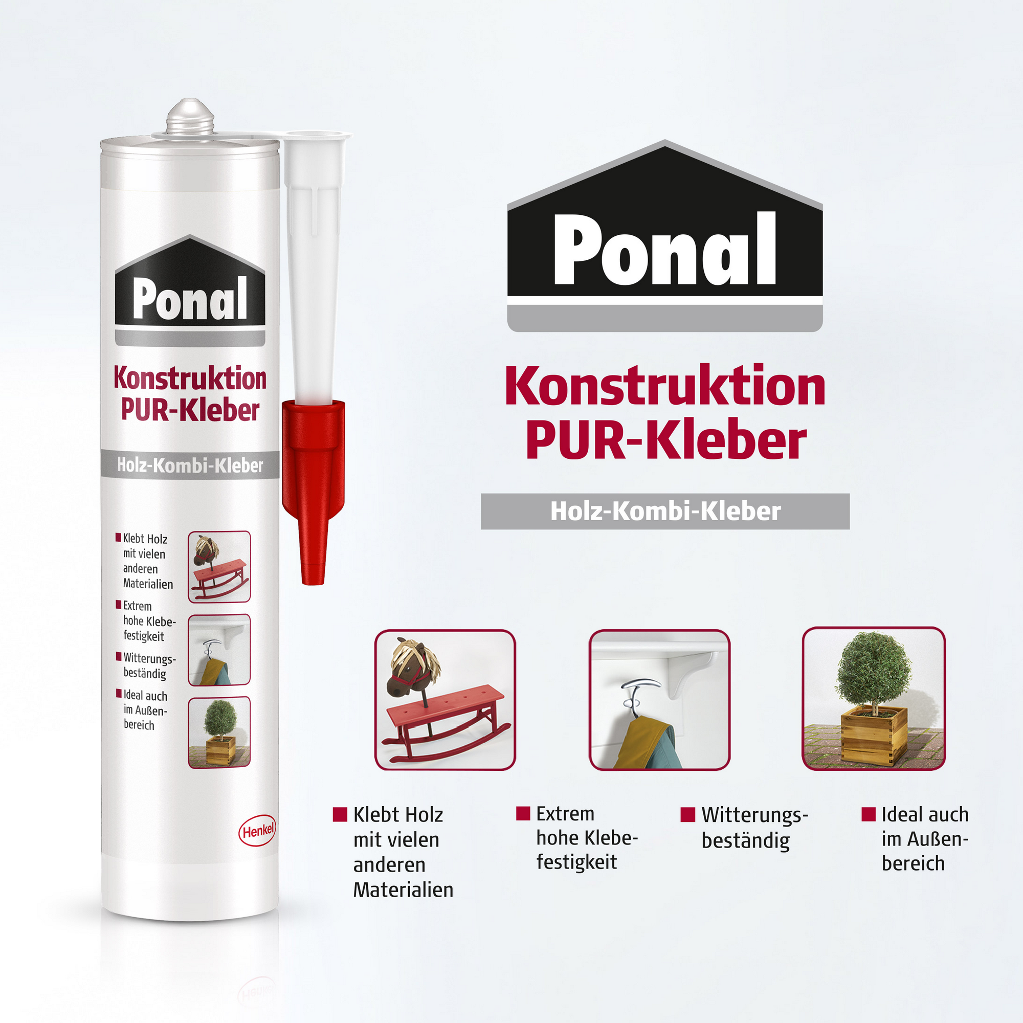 PU-Kleber 'Konstruktion PUR' elfenbein 530 g + product picture