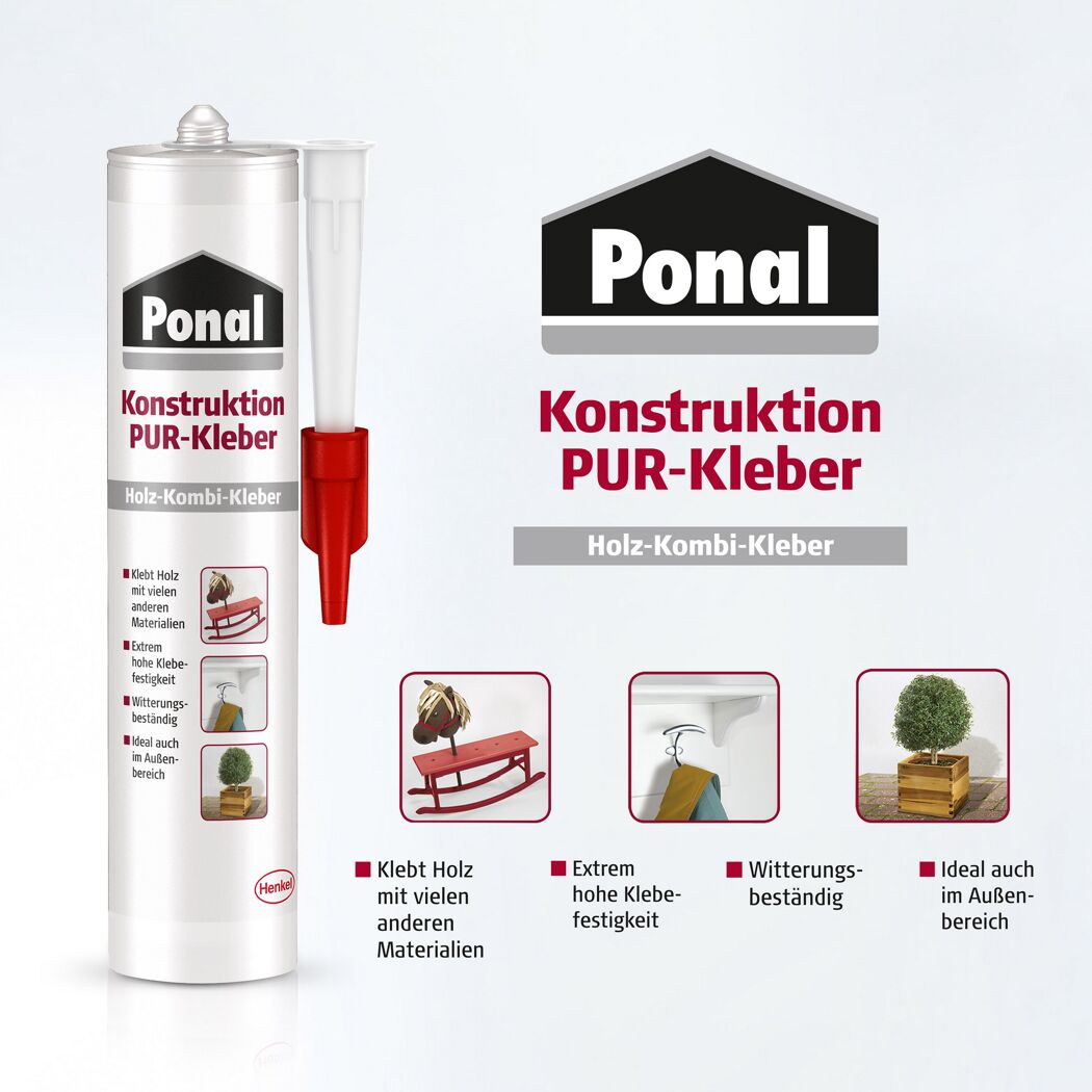 Ponal Konstruktions-PUR-Kleber Anwendungsbeispiele