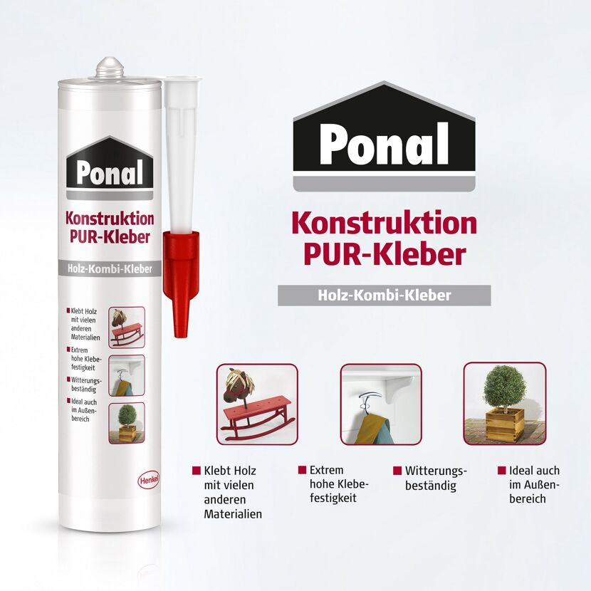 Ponal Konstruktions-PUR-Kleber Anwendungsbeispiele