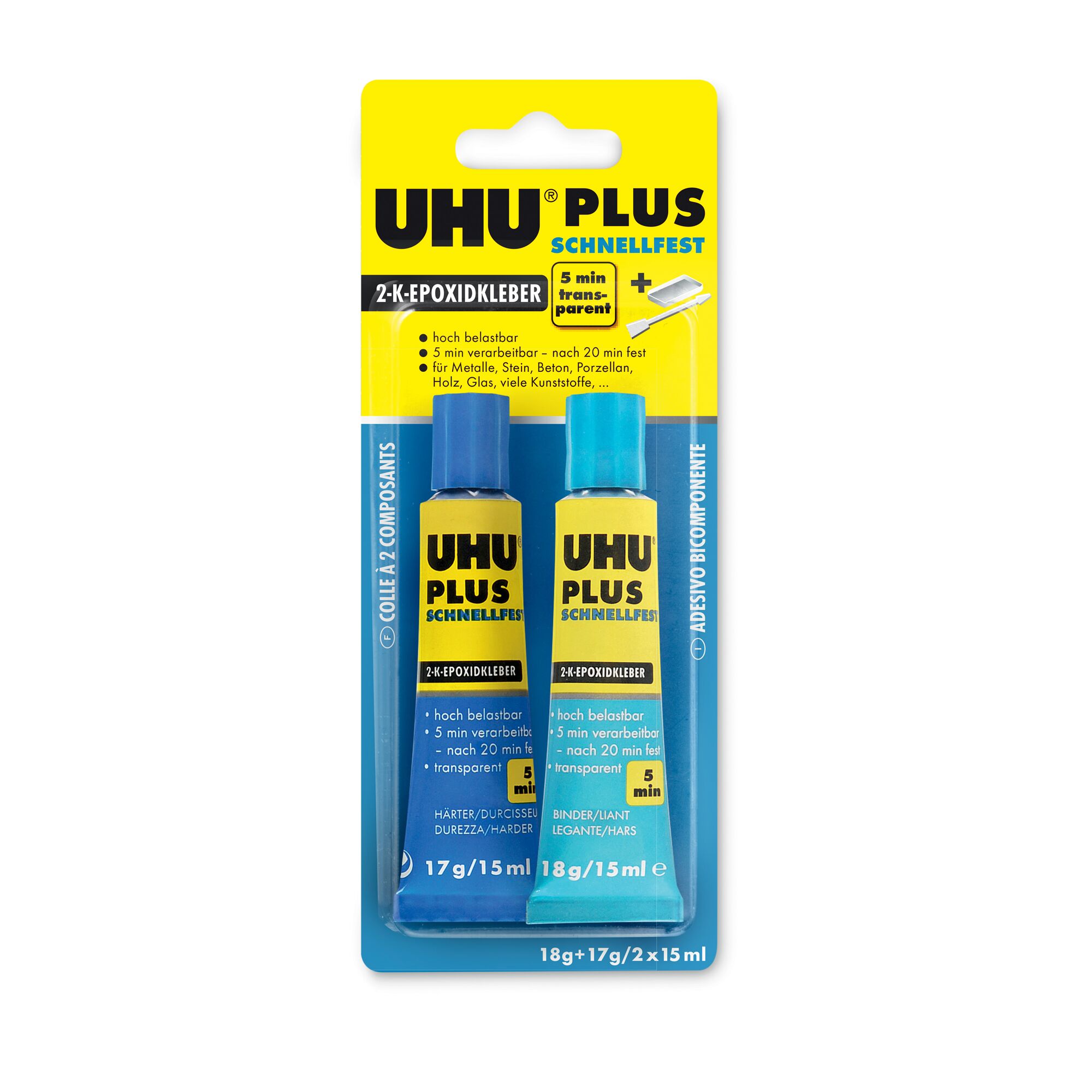 UHU plus Schnellfest 2-Komponentenkleber