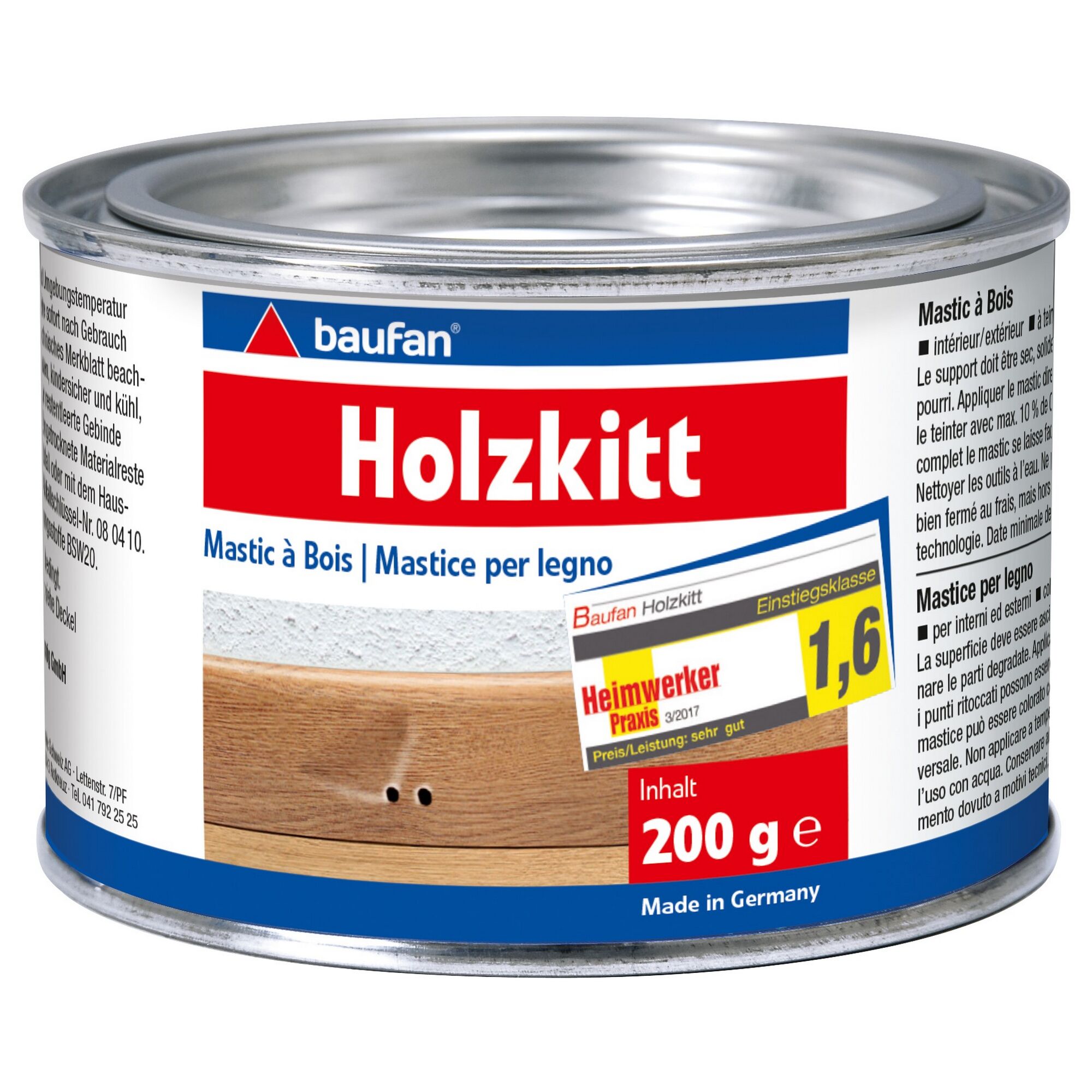 Dose Baufan Holzkitt, 200 g