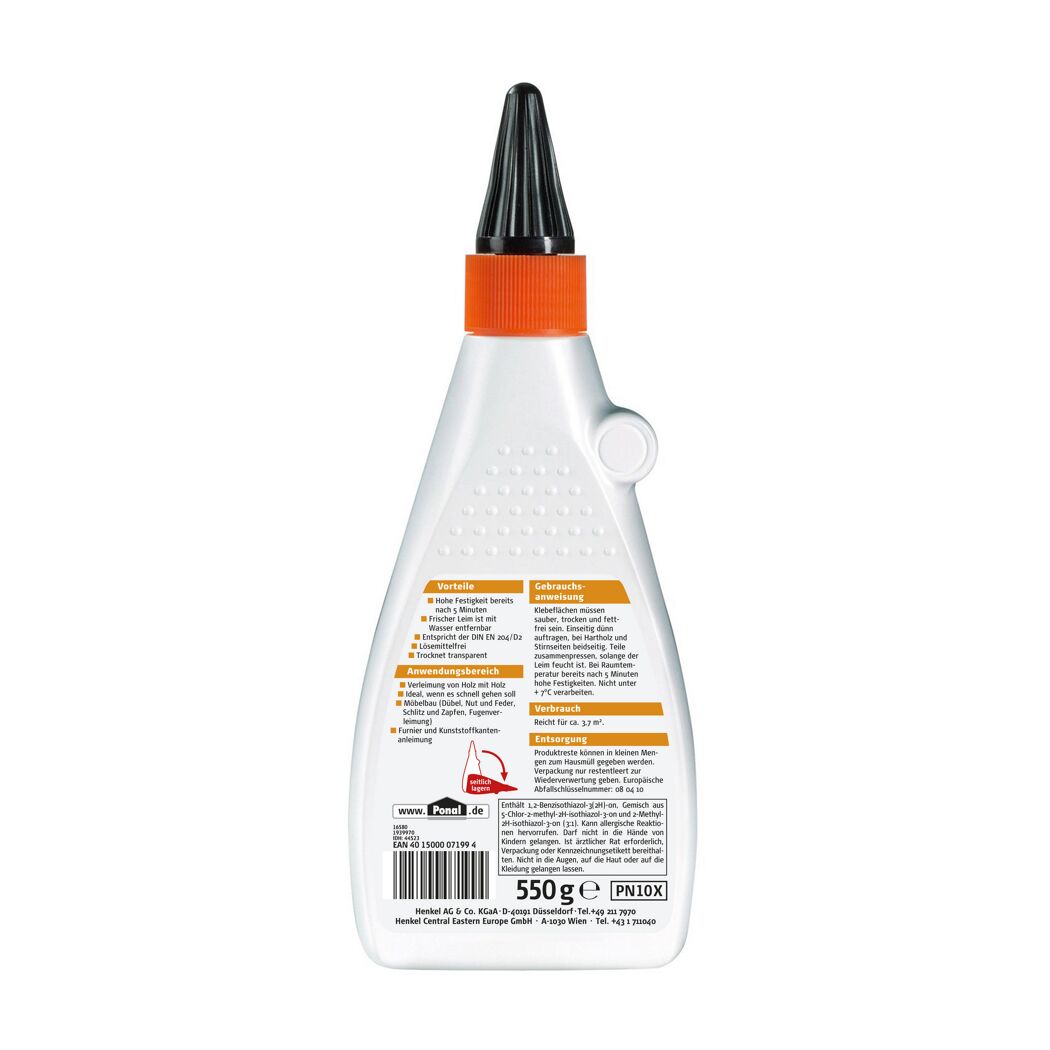 Ponal Express Holzleim, 550 g Flasche