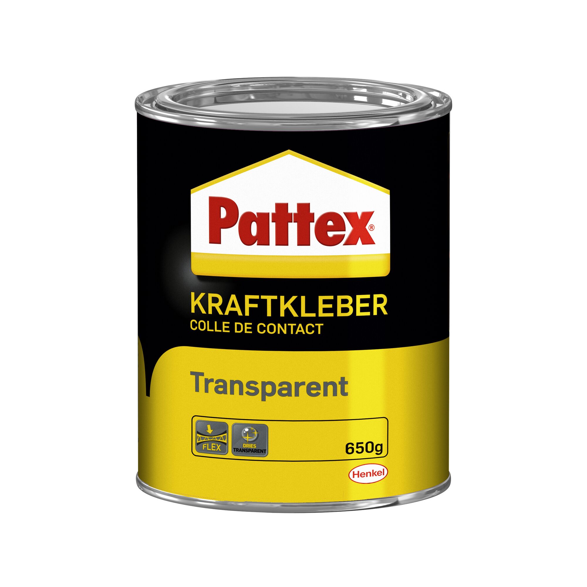 Pattex Kraftkleber transparent, 650 g Dose