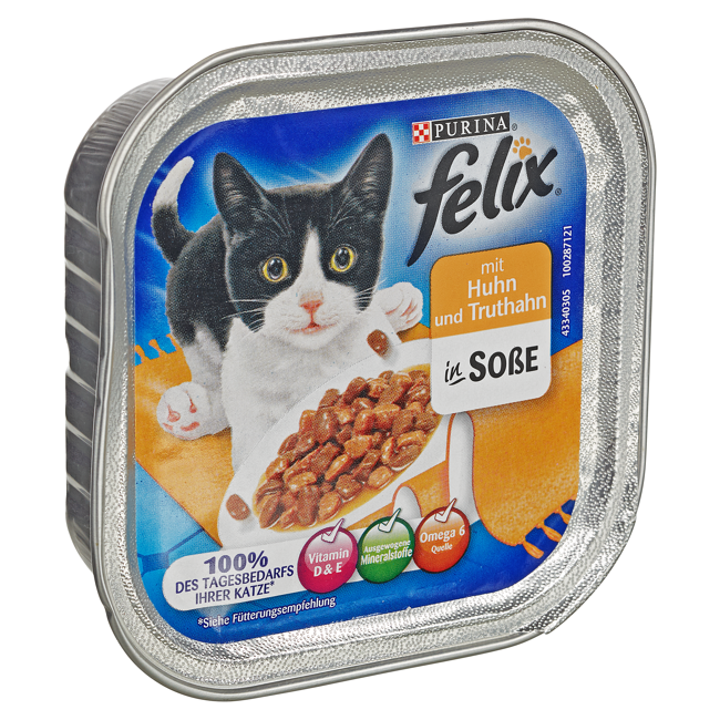 Bild von Katzennassfutter Huhn und Truthahn in Soße 100 g