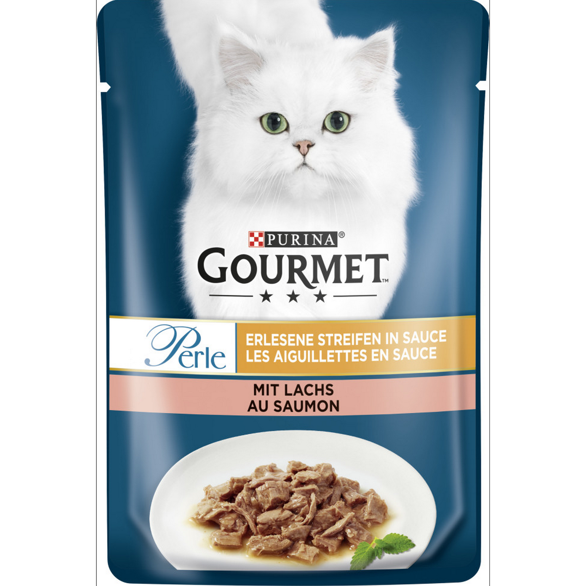 Katzenfutter 'Gourmet Perle' Lachs 85 g