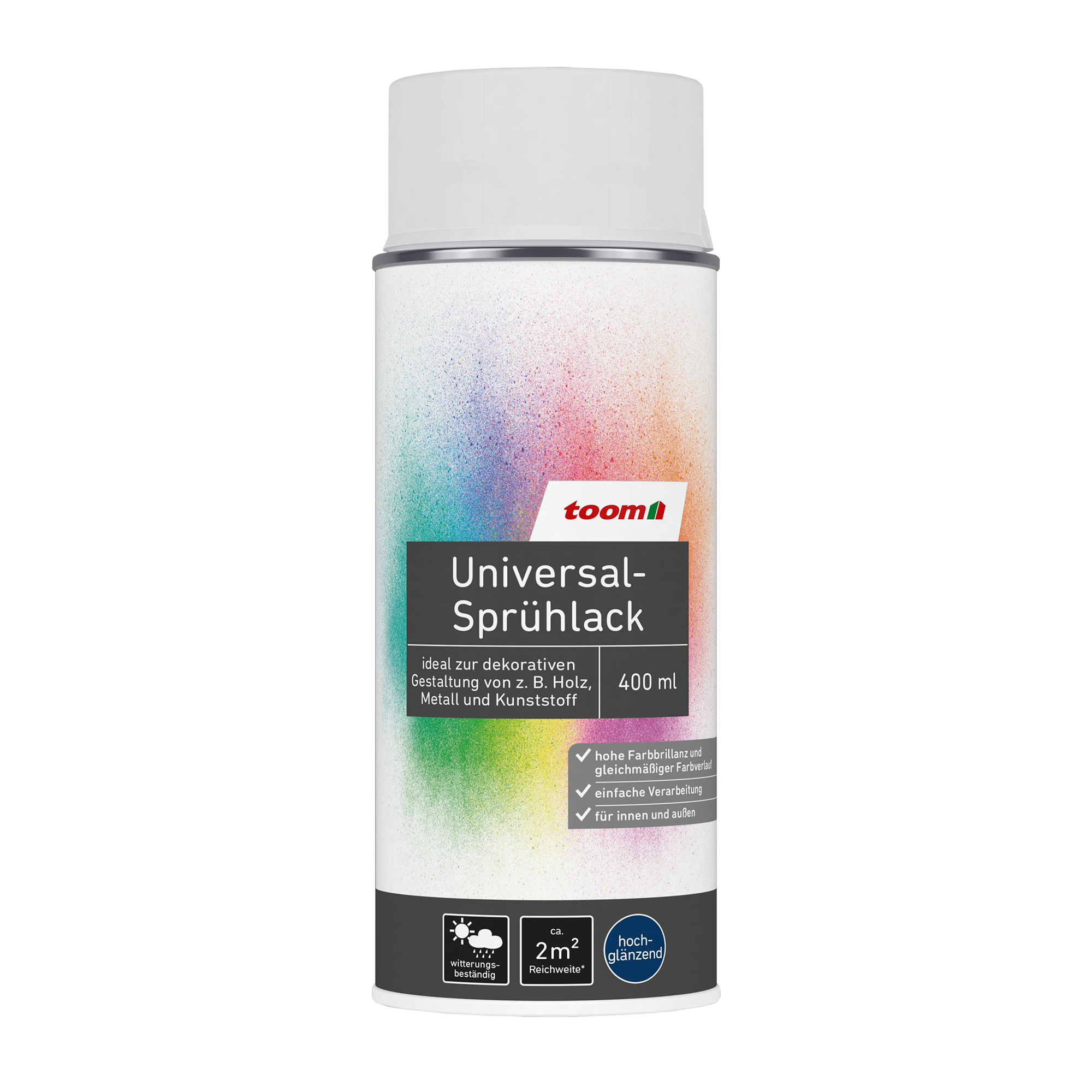 Universal-Sprühlack 'Eisblume' weiß glänzend 400 ml + product picture