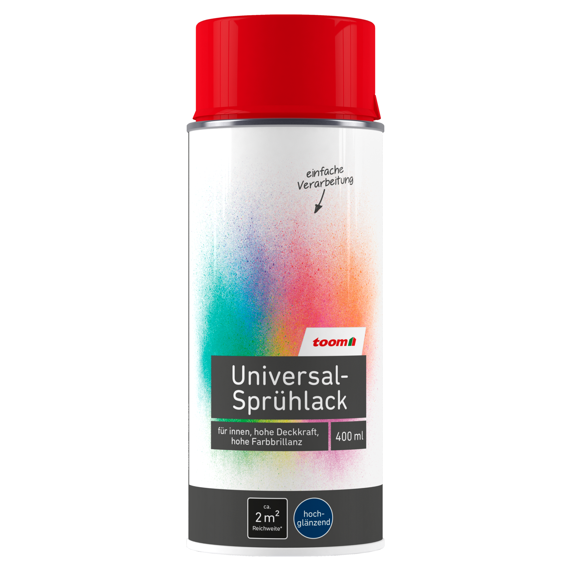 Universal-Sprühlack 'Mohnblume' feuerrot glänzend 400 ml + product picture