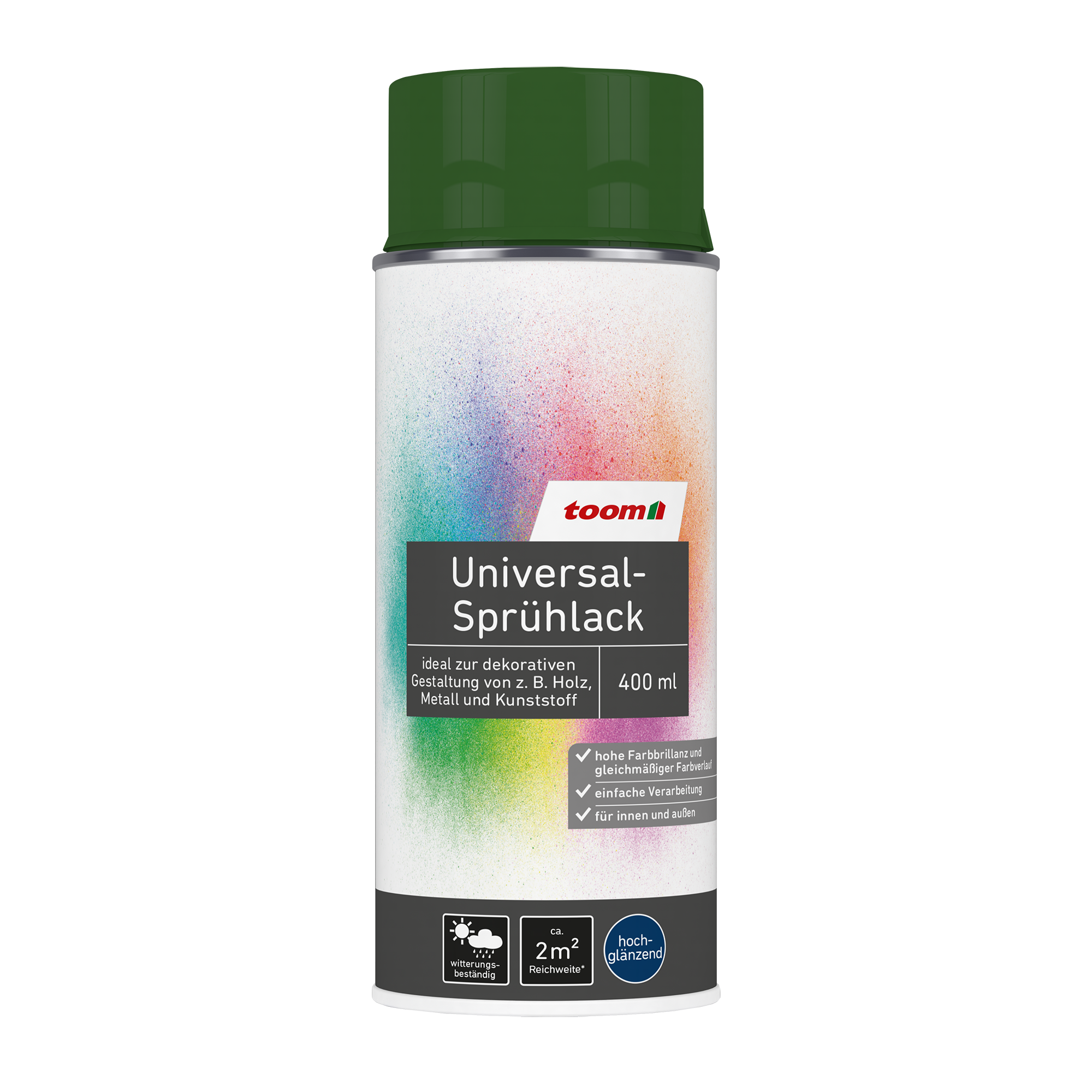 Universal-Sprühlack 'Blätterwald' laubgrün glänzend 400 ml + product picture