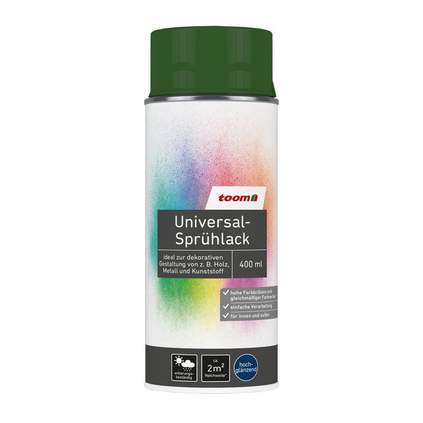 Grüne Sprühdose Universal-Sprühlack von toom