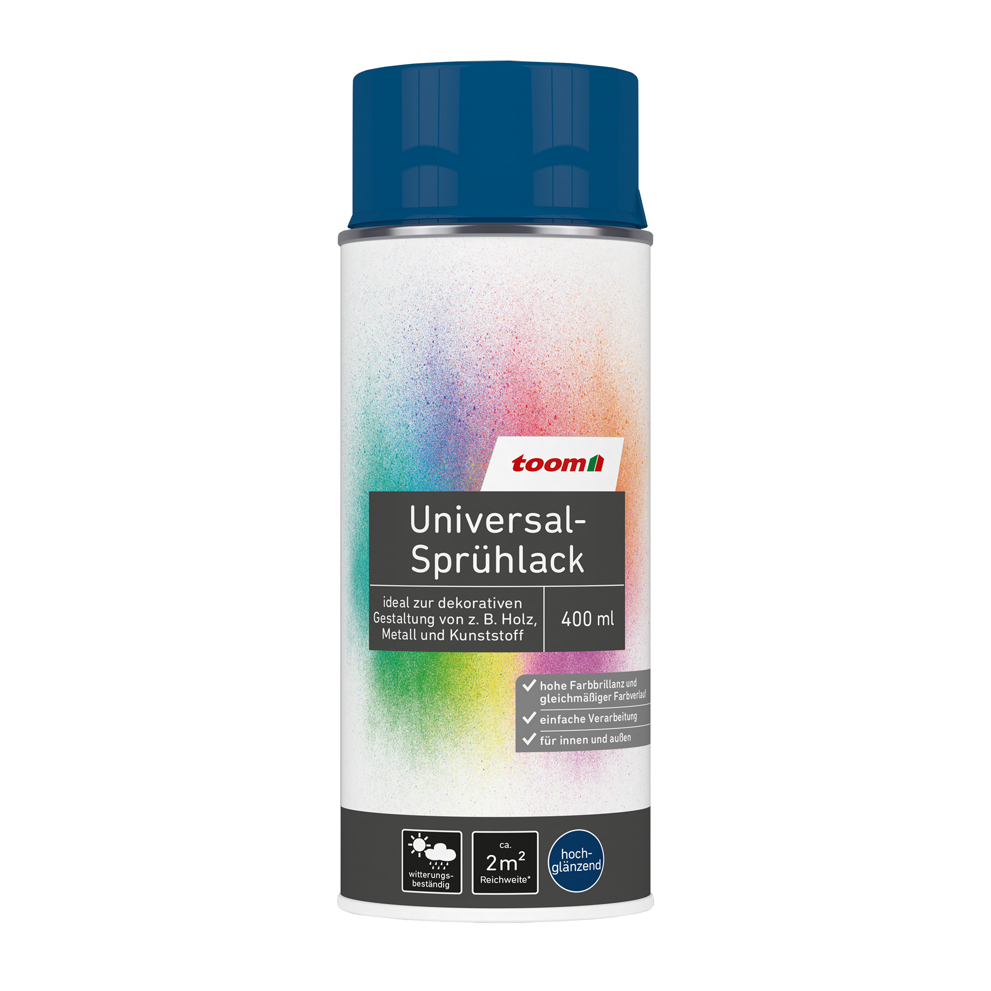 Universal-Sprühlack 'Blaupause' enzianblau glänzend 400 ml + product picture