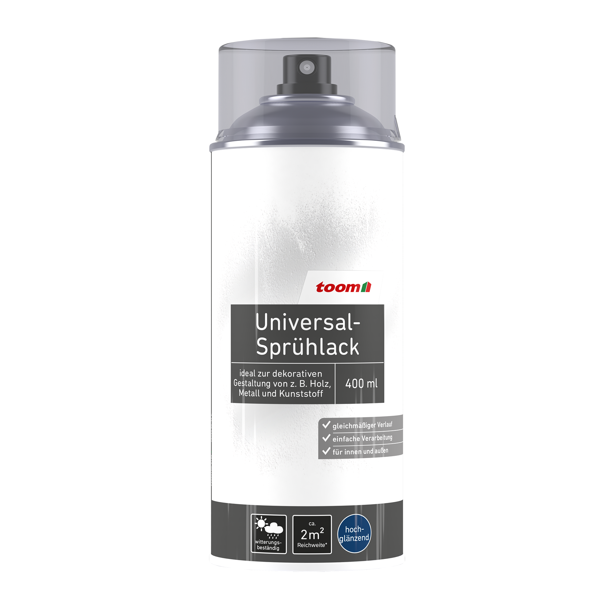 Universal-Sprühlack transparent glänzend 400 ml + product picture
