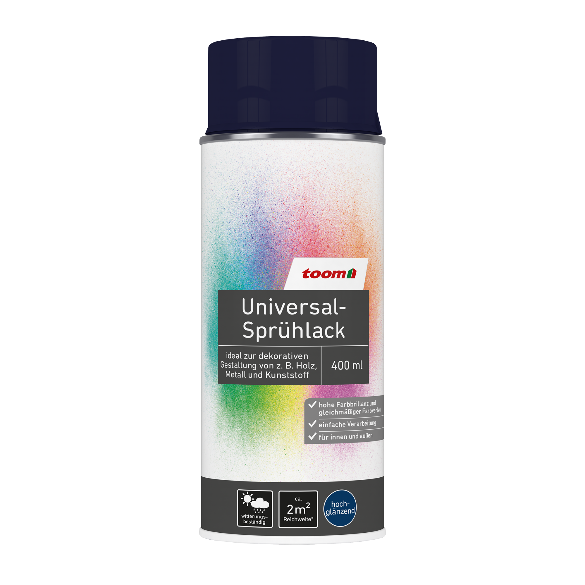 Universal-Sprühlack marineblau glänzend 400 ml + product picture