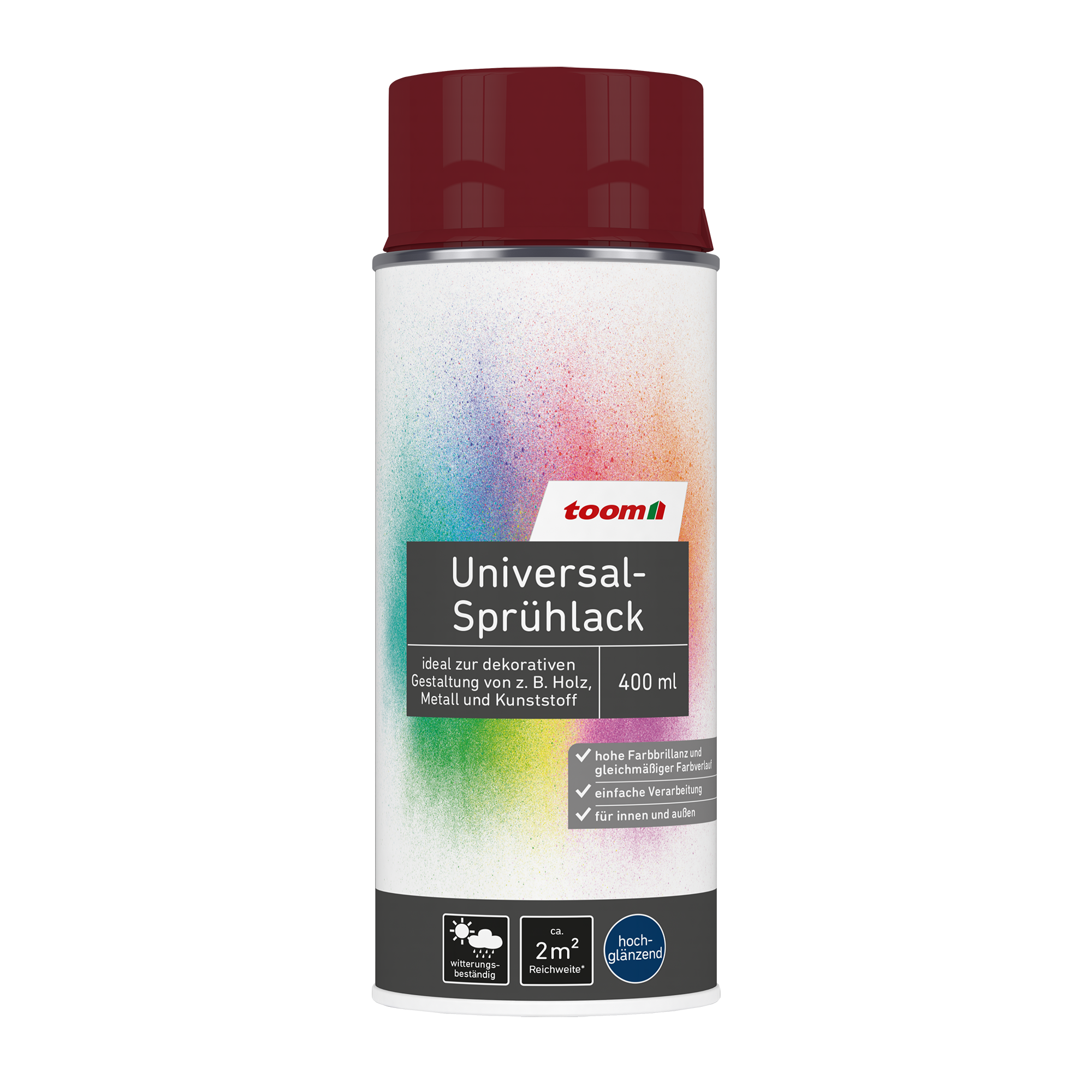 Universal-Sprühlack merlotfarben glänzend 400 ml + product picture