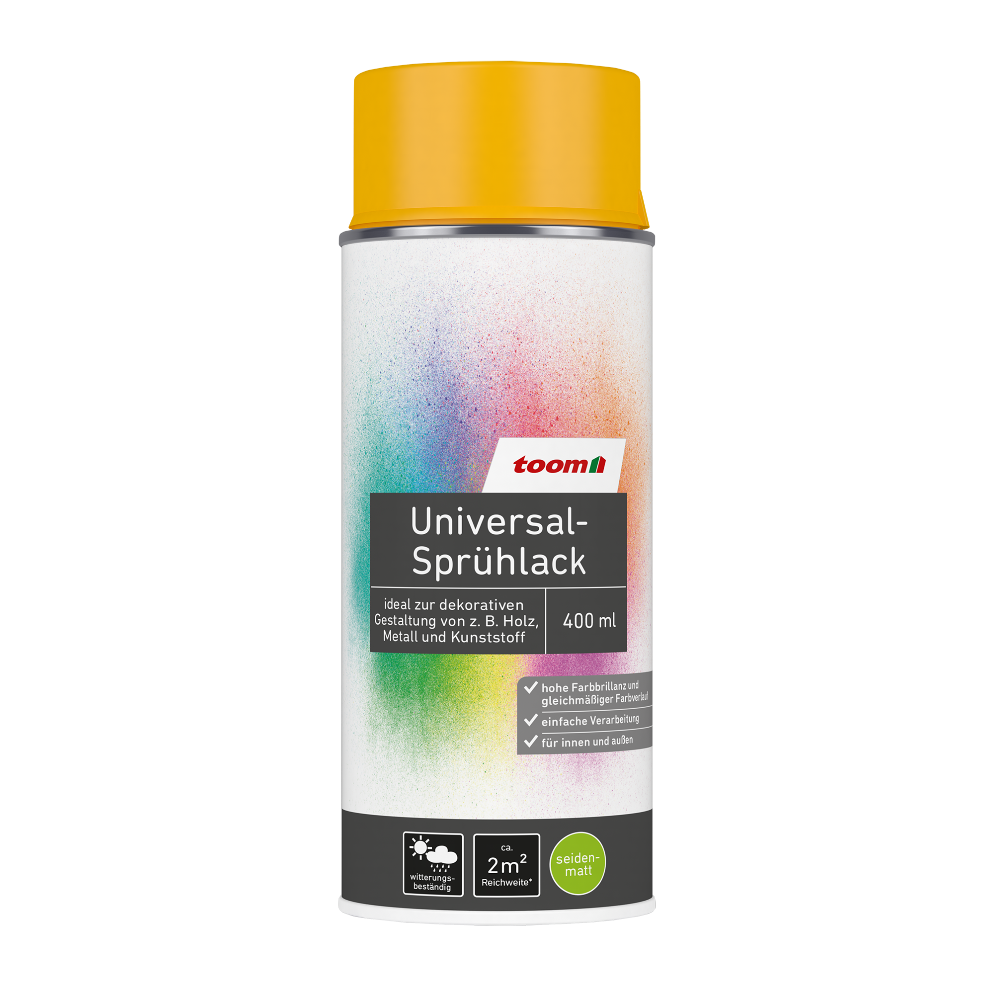 Universal-Sprühlack 'Sonnenblume' orangegelb seidenmatt 400 ml + product picture