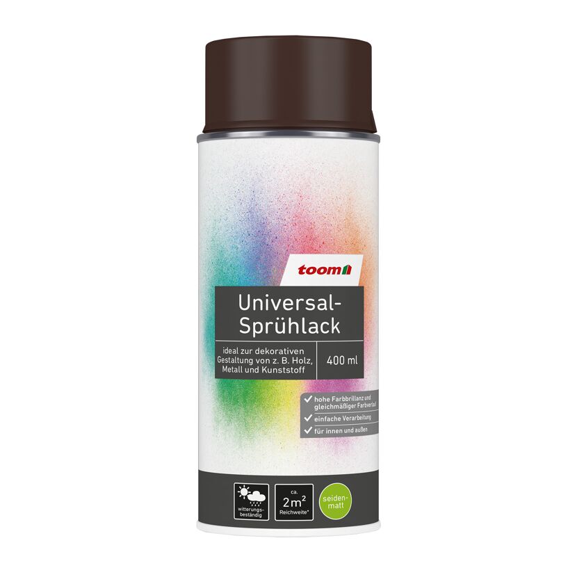 braune Sprühdose Universal-Sprühlack