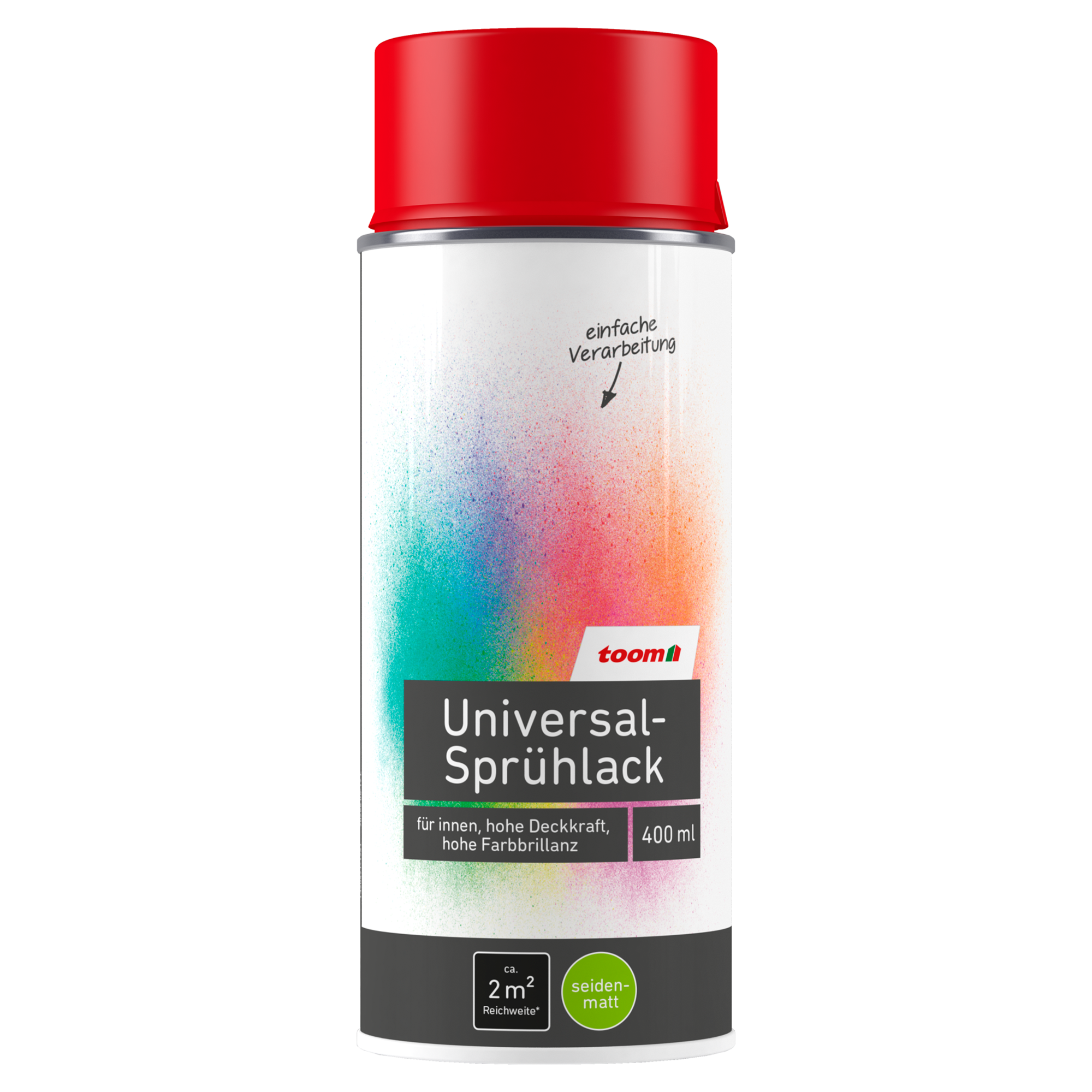Universal-Sprühlack 'Mohnblume' feuerrot seidenmatt 400 ml + product picture