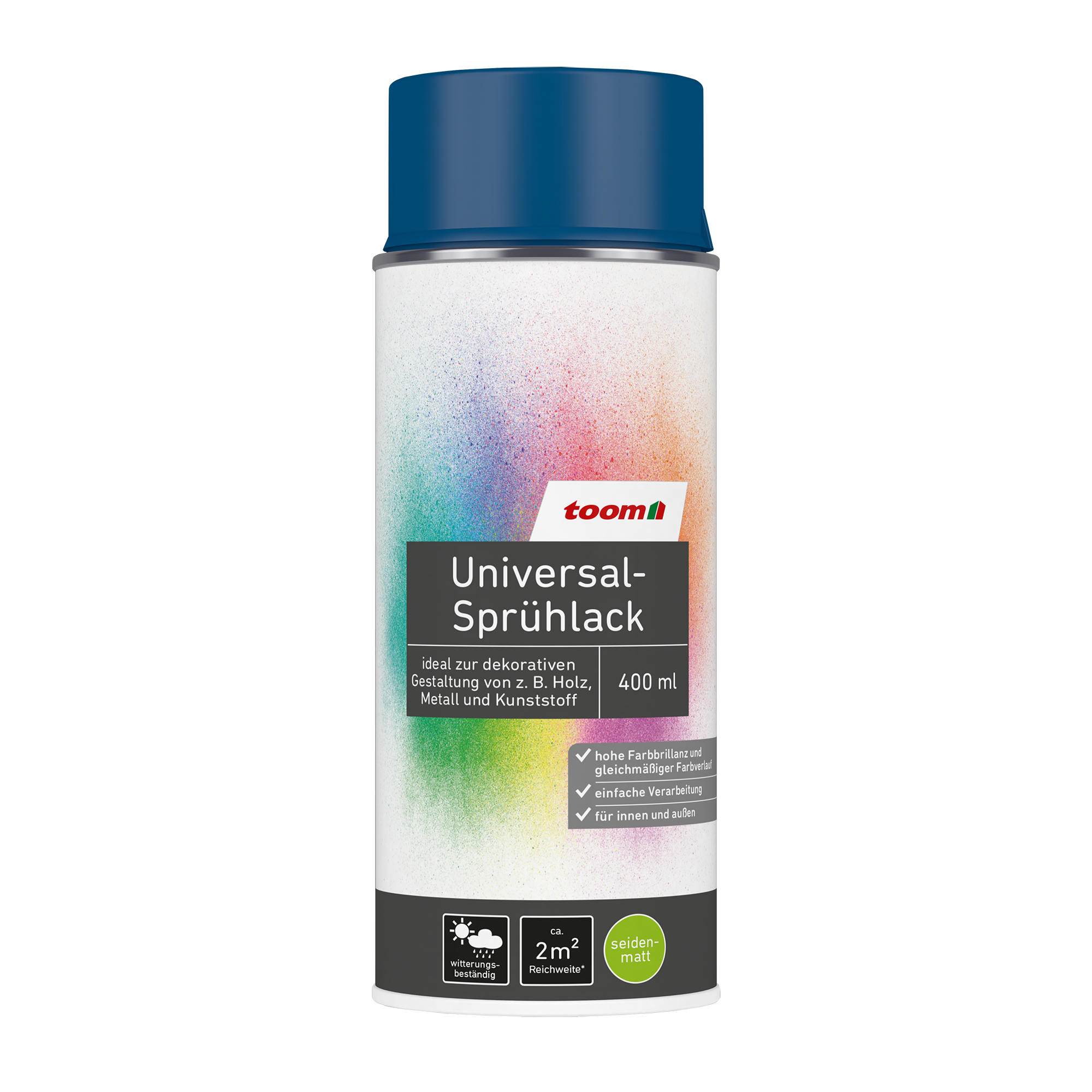 Universal-Sprühlack 'Blaupause' enzianblau seidenmatt 400 ml + product picture
