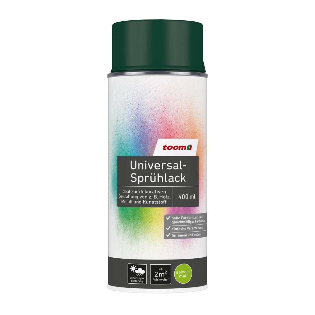 Grüne Sprühdose Universal-Sprühlack von toom