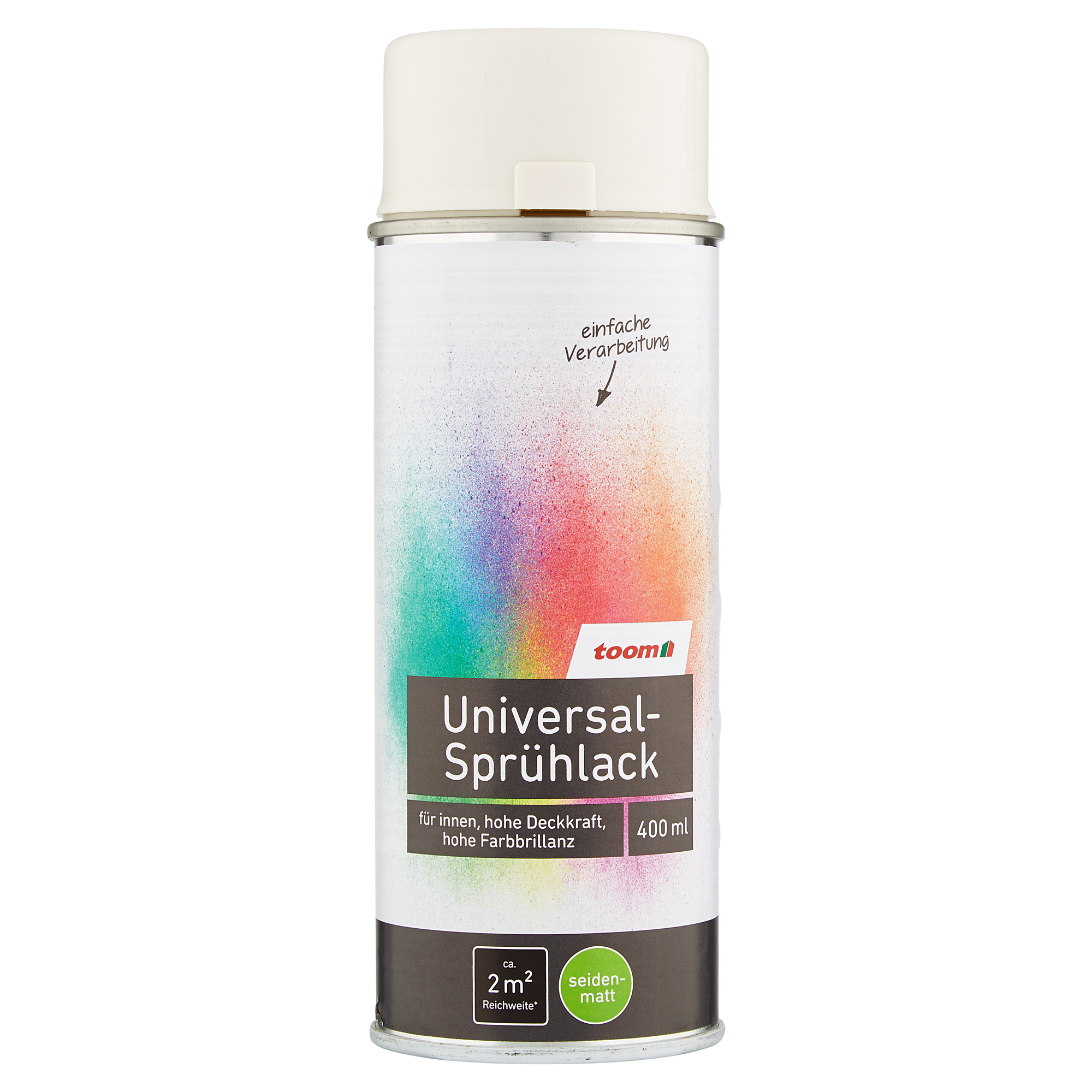Universal-Sprühlack 'Bergkristall' cremeweiß seidenmatt 400 ml + product picture