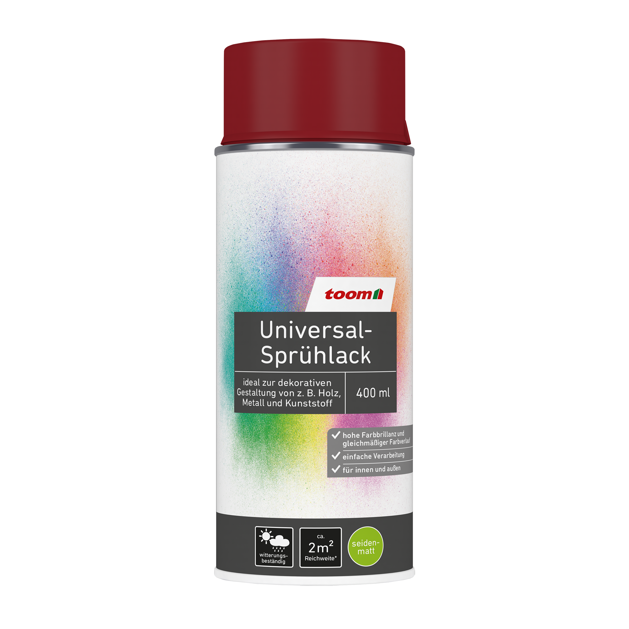 Universal-Sprühlack rubinrot seidenmatt 400 ml + product picture