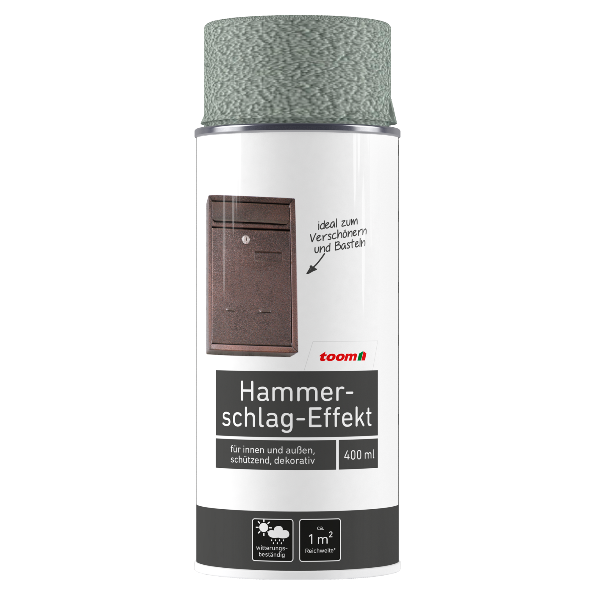 Hammerschlag-Sprühlack silberfarben glänzend 400 ml