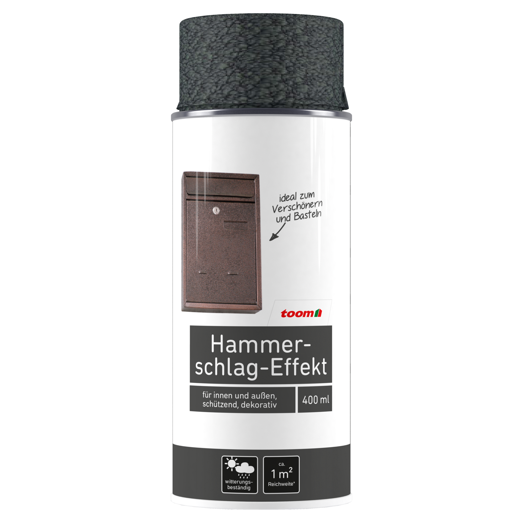 Hammerschlag-Sprühlack anthrazitfarben glänzend 400 ml + product picture