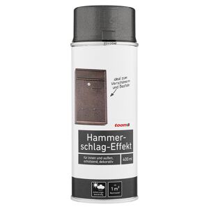 Sprühlack Hammerschlag-Effekt glänzend 400 ml alugrau
