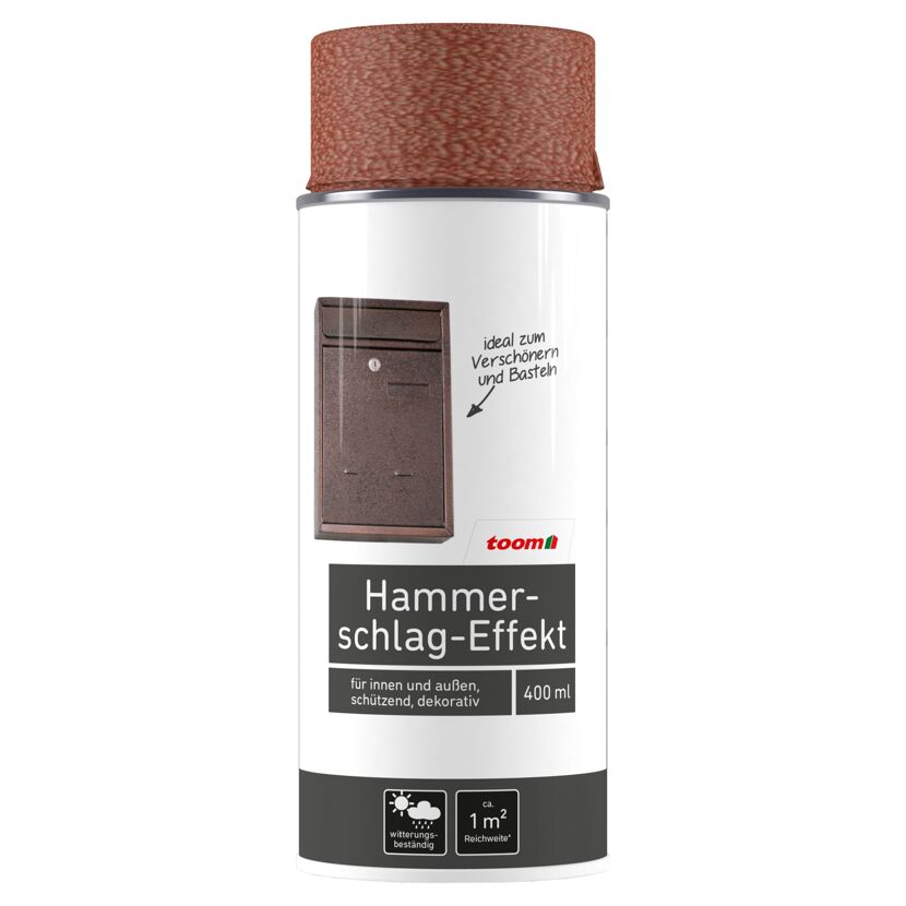 Rostfarbener Hammerschlag-Effekt Sprühlack