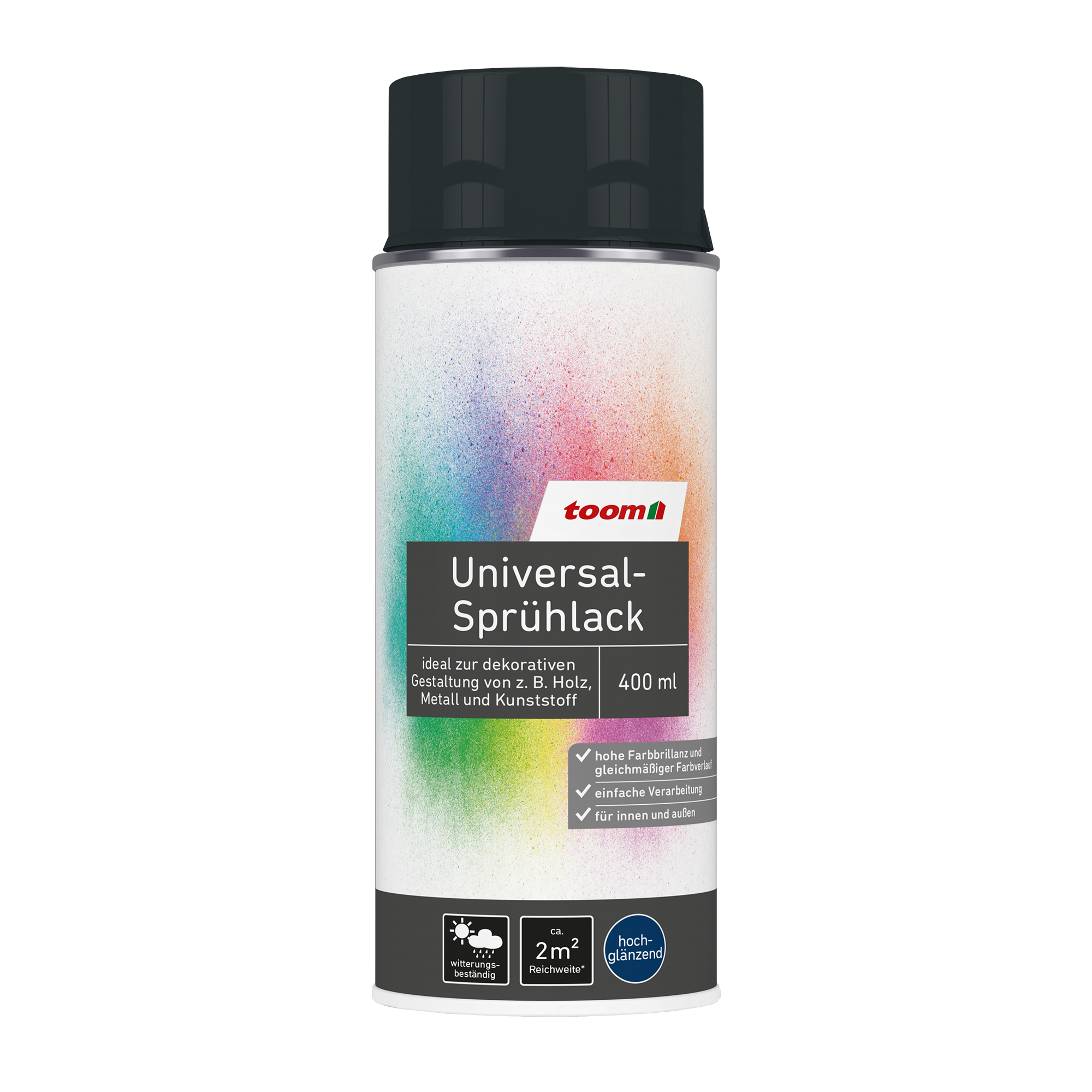 Universal-Sprühlack 'Schattenspiel' anthrazitfarben glänzend 400 ml + product picture