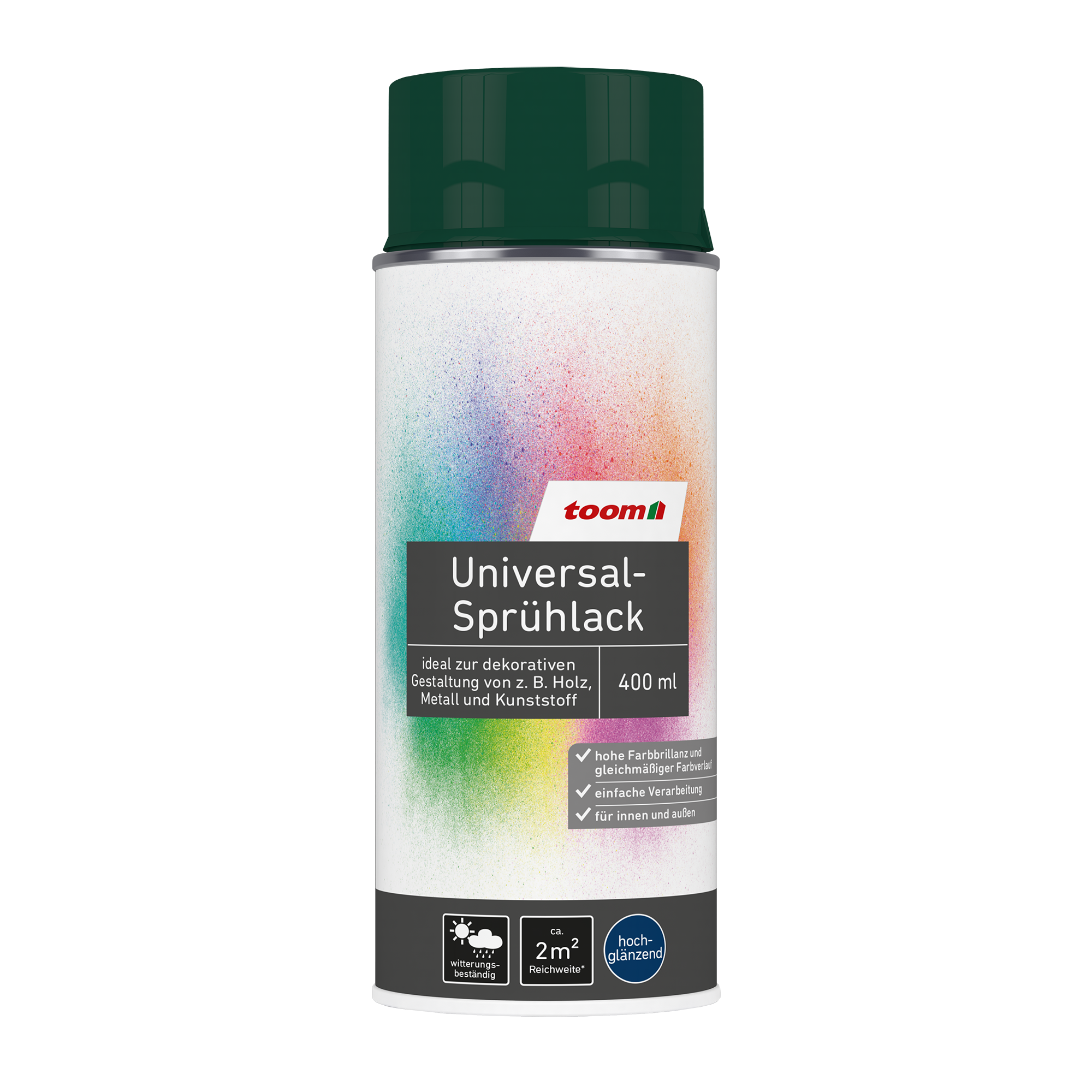 Universal-Sprühlack 'Morgentau' moosgrün glänzend 400 ml + product picture