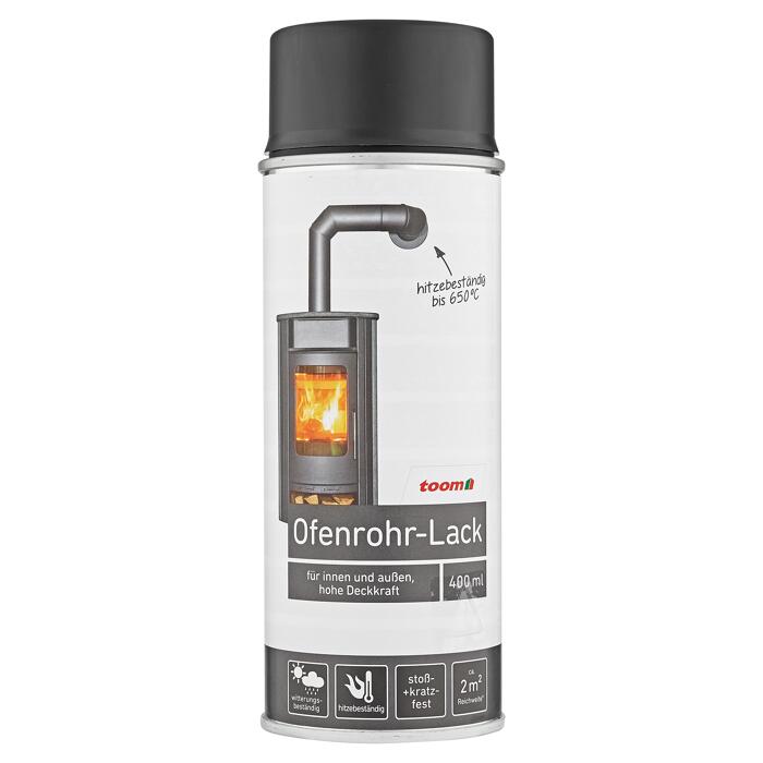 Toom Ofenrohr Lack Seidenmatt Schwarz 400 Ml ǀ Toom Baumarkt