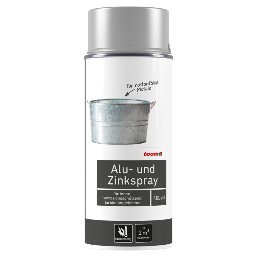 Alu- und Zinkspray glänzend