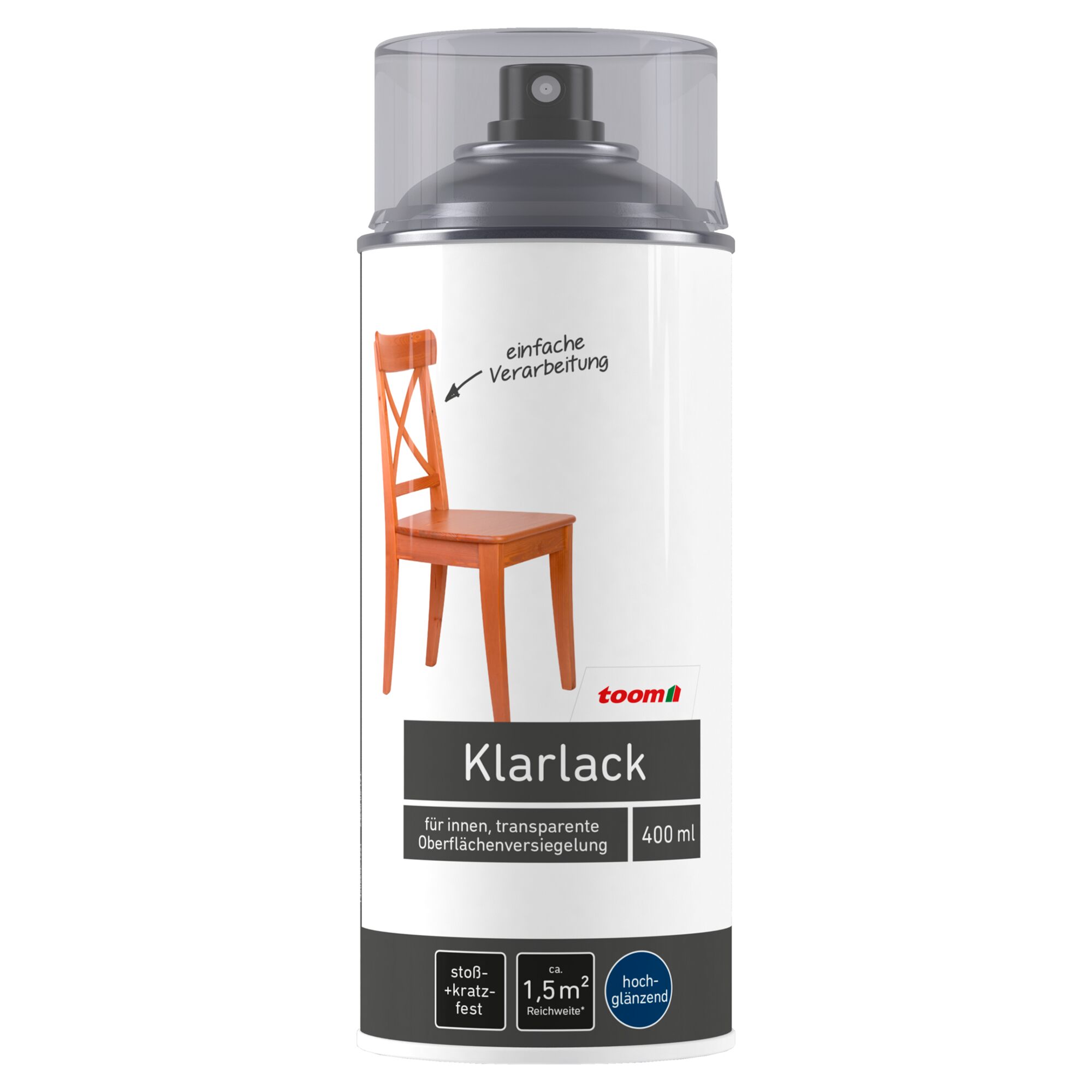 Toom Klarlack Spraydose, 400 ml, hochglänzend